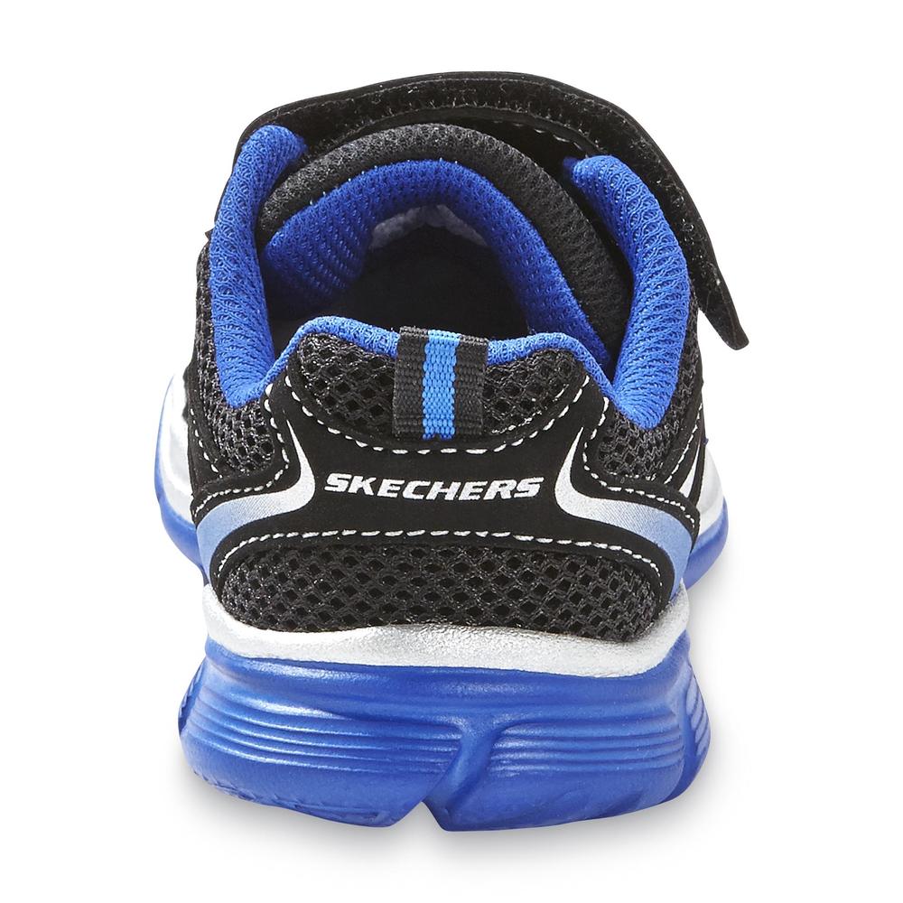 Skechers Toddler Boy's Burn Outs Black/Blue Athletic Shoe