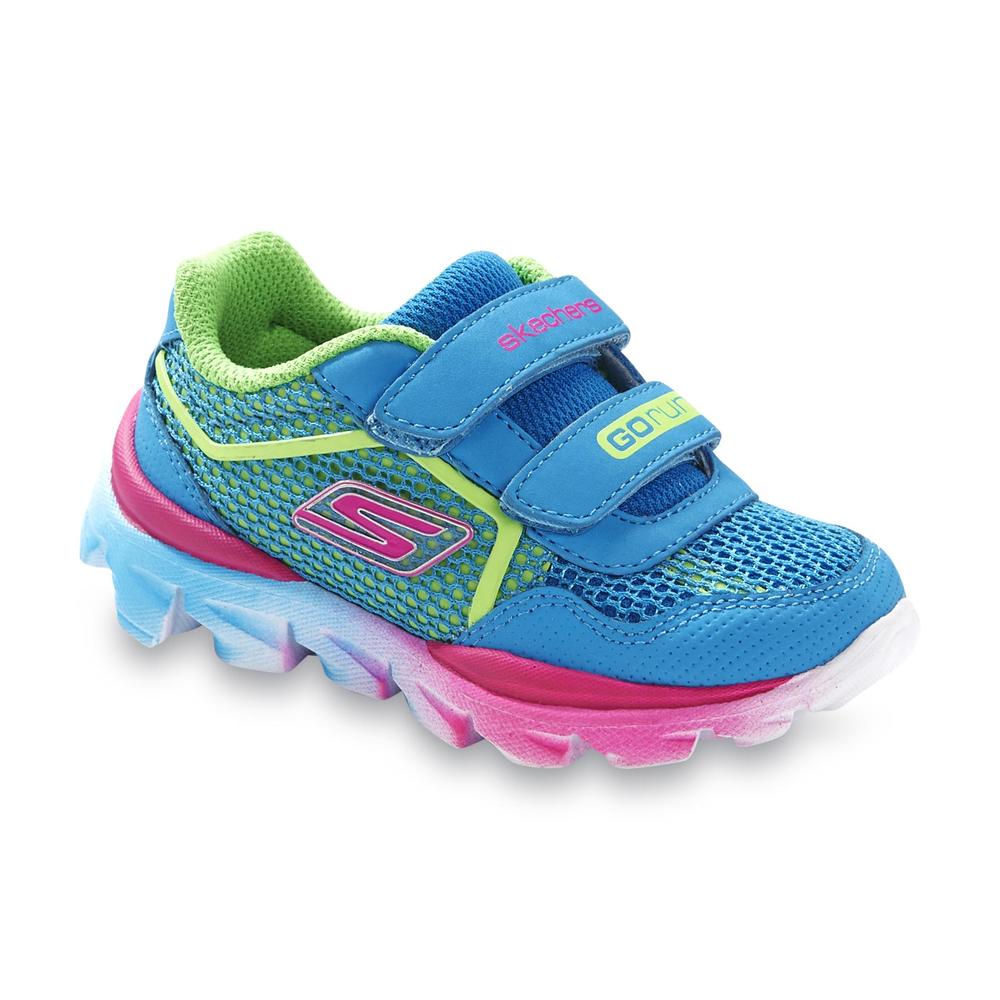 Skechers Toddler Girl's GOrun Ride Blue/Multi Athletic Shoe