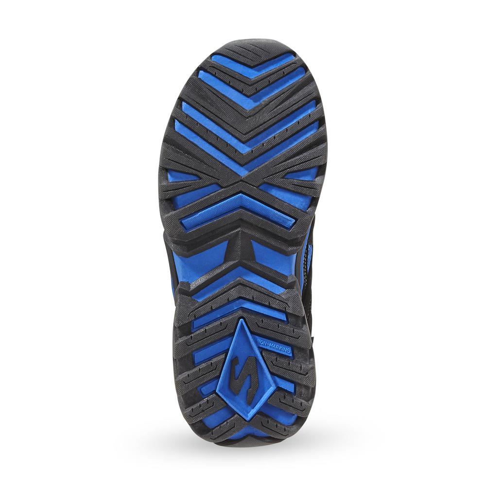 Skechers Boy's Hawk Super Z Black/Blue Light-Up Athletic Shoe