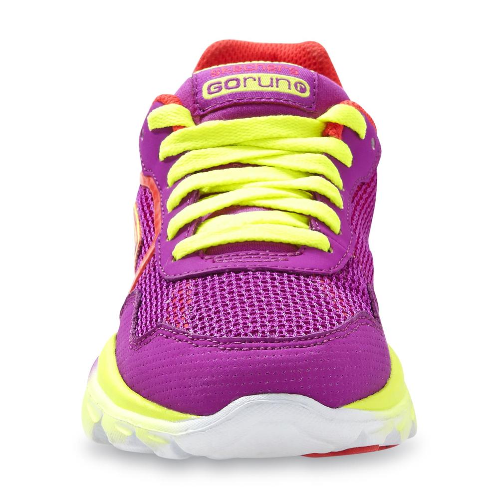 Skechers Girl's GOrun Ride Purple/Multi Athletic Sneaker