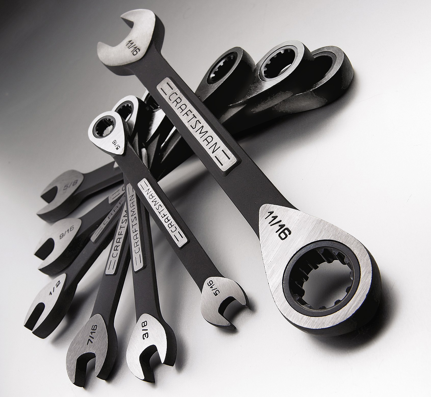 Craftsman 7piece Universal Ratcheting Wrench Set 8211 Standard eBay