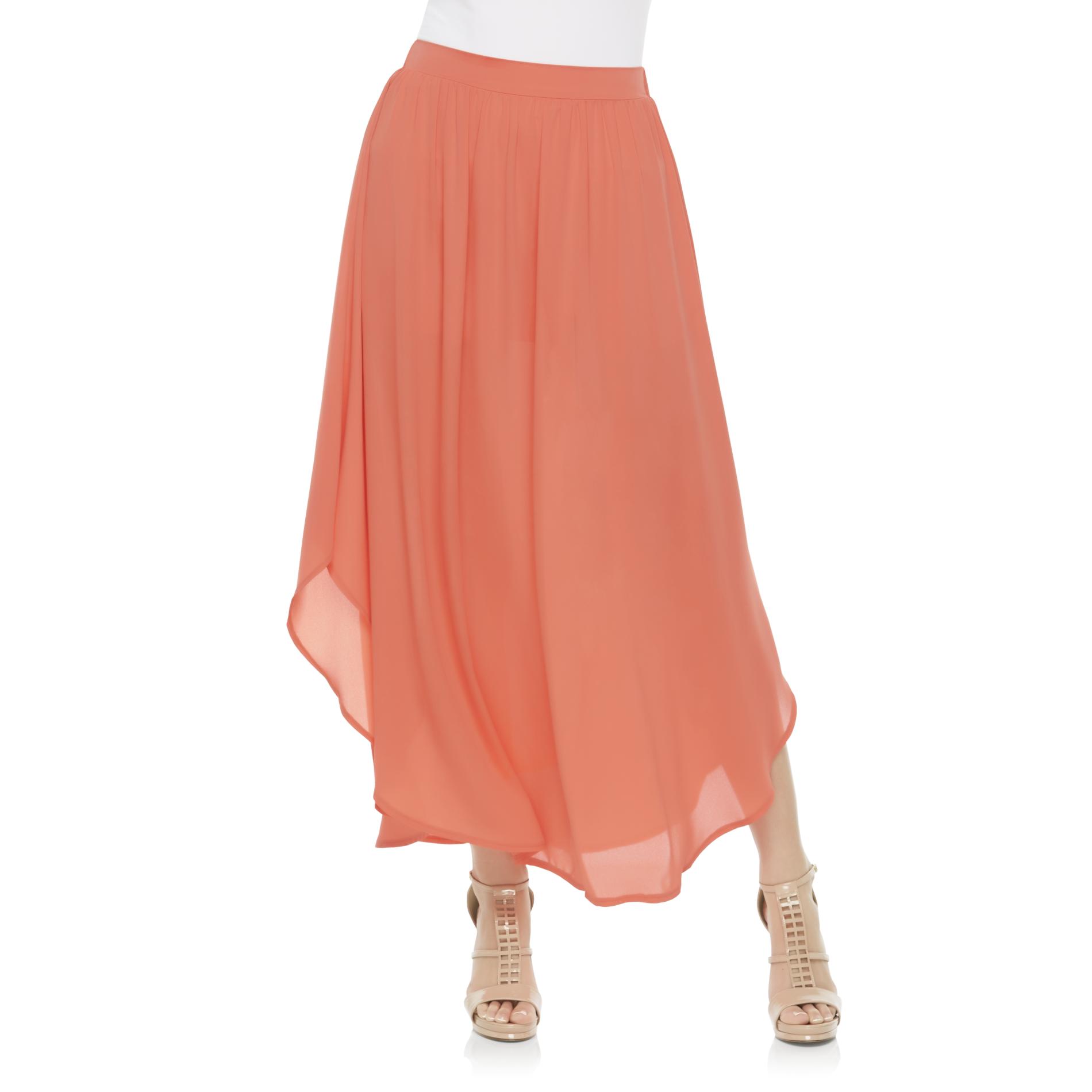 Kardashian Kollection Women's HighLow Long Skirt