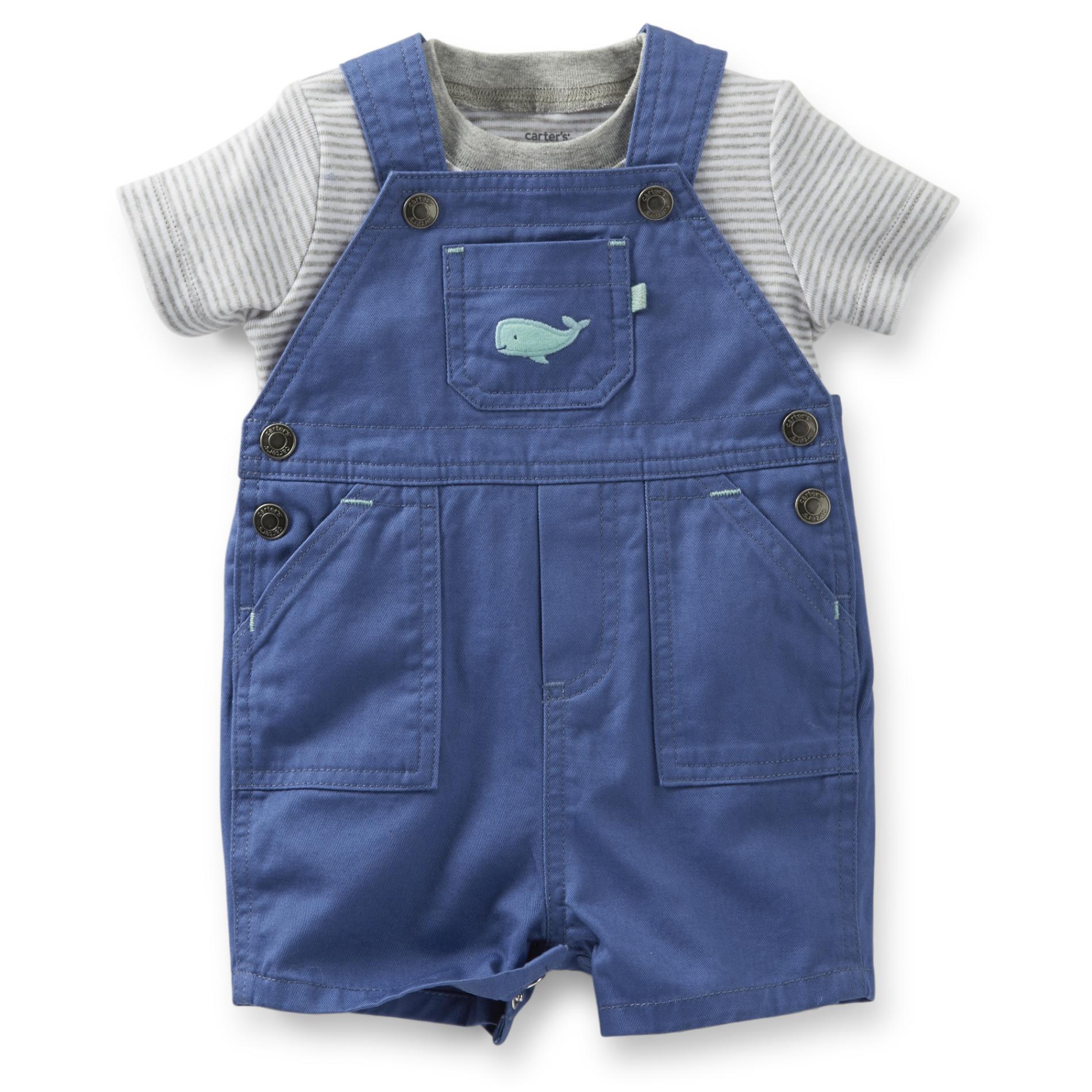 Carter's Newborn & Infant Boy's Shortall & T-Shirt - Whale