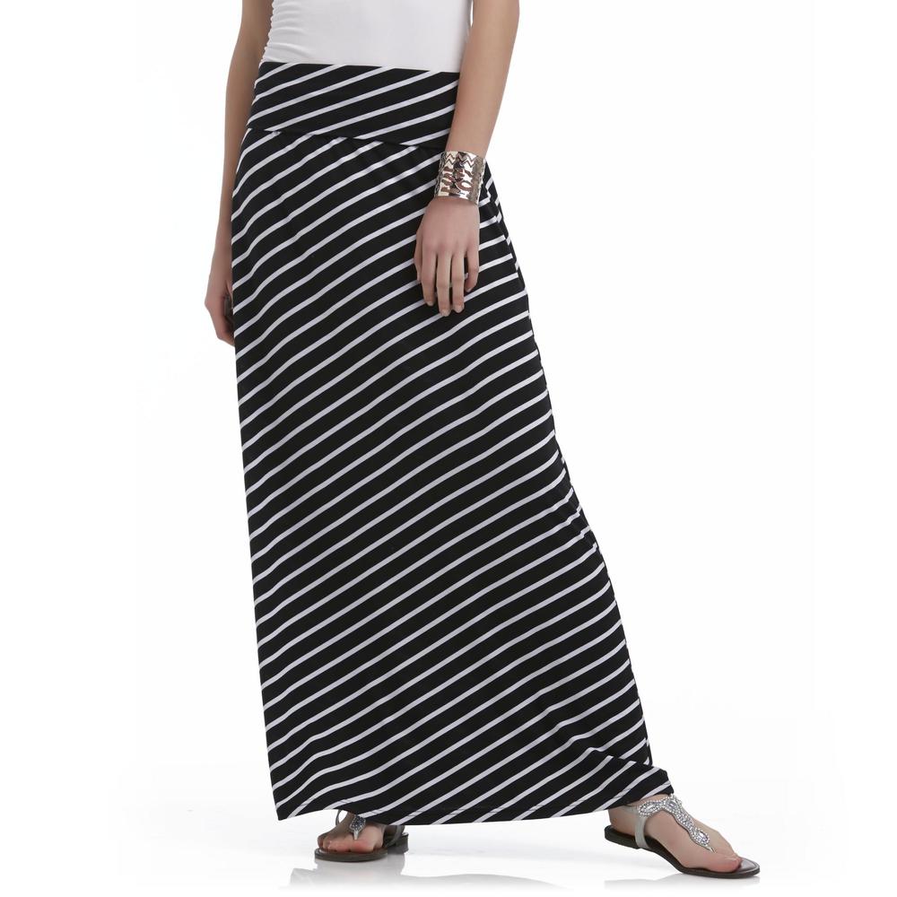 Bongo Junior's Knit Maxi Skirt - Striped