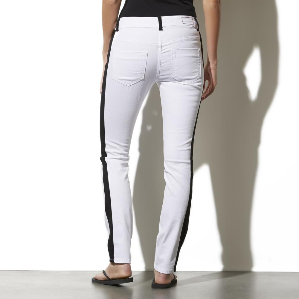 Adam Levine Women's Twill Skinny Jeans - Tuxedo Stripe