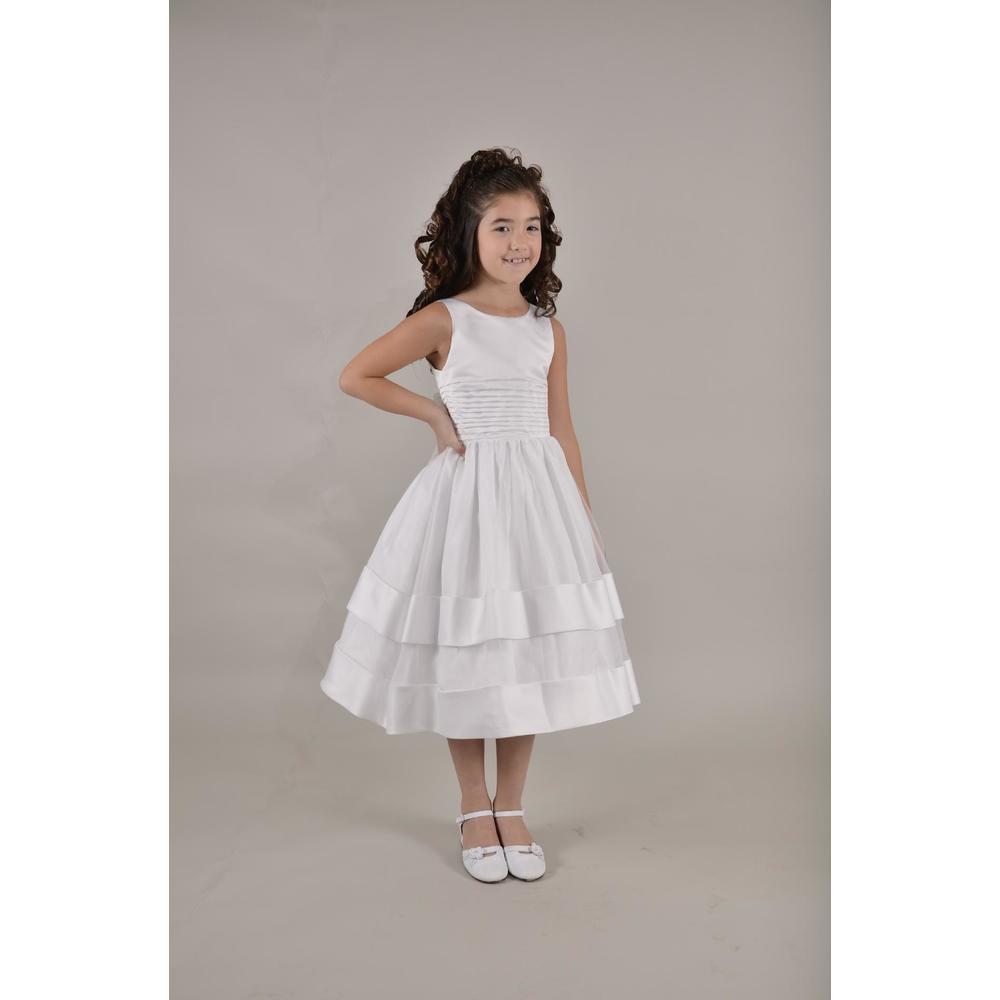 Sweetie Pie Collection Satin and Organza Plus Size Communion Dress with Jacket