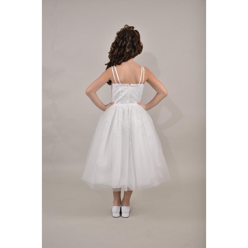 Sweetie Pie Collection Beaded Tulle Communion Dress with Jacket