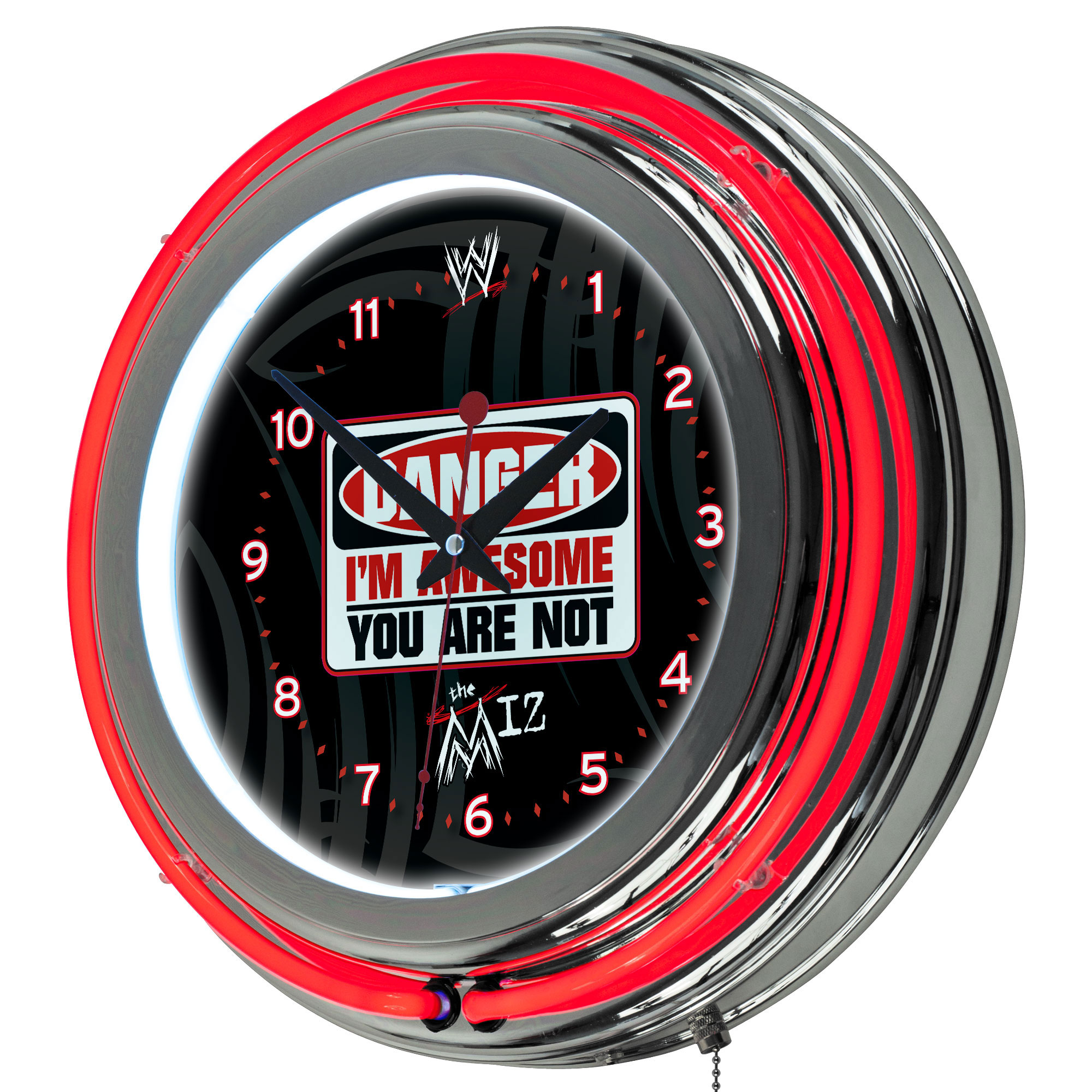 WWE The Miz Neon Clock - 14 inch Diameter