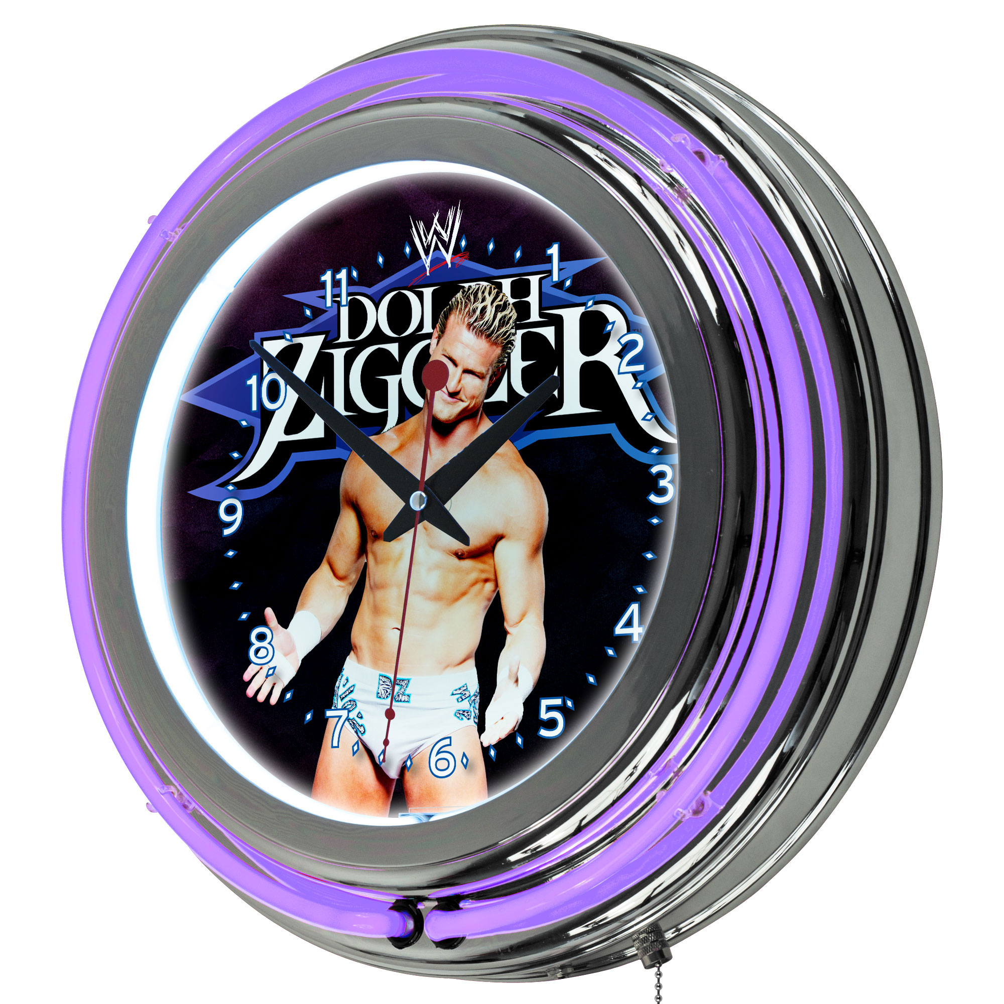 WWE Dolph Ziggler Neon Clock - 14 inch Diameter