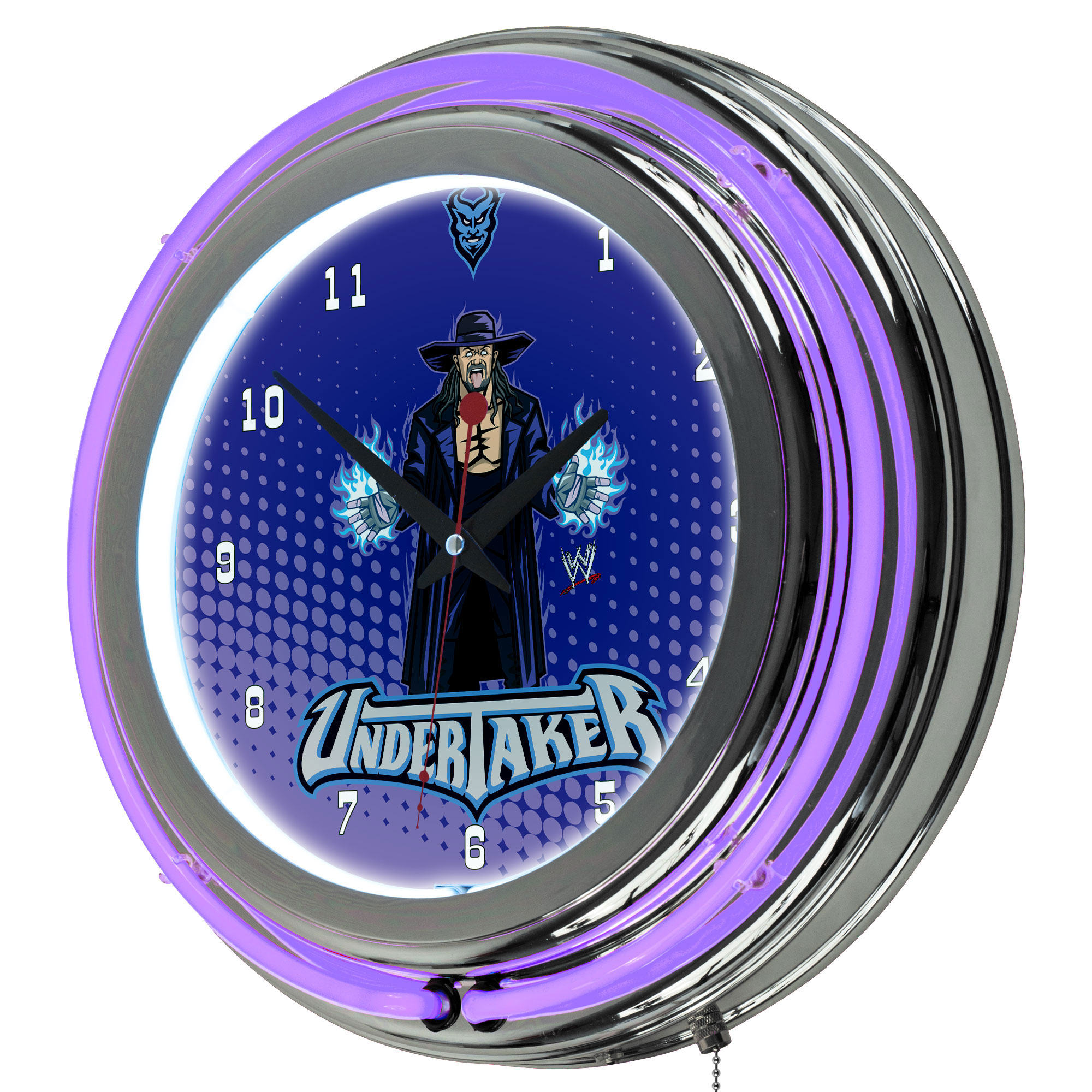 WWE Kids Undertaker Neon Clock - 14 inch Diameter
