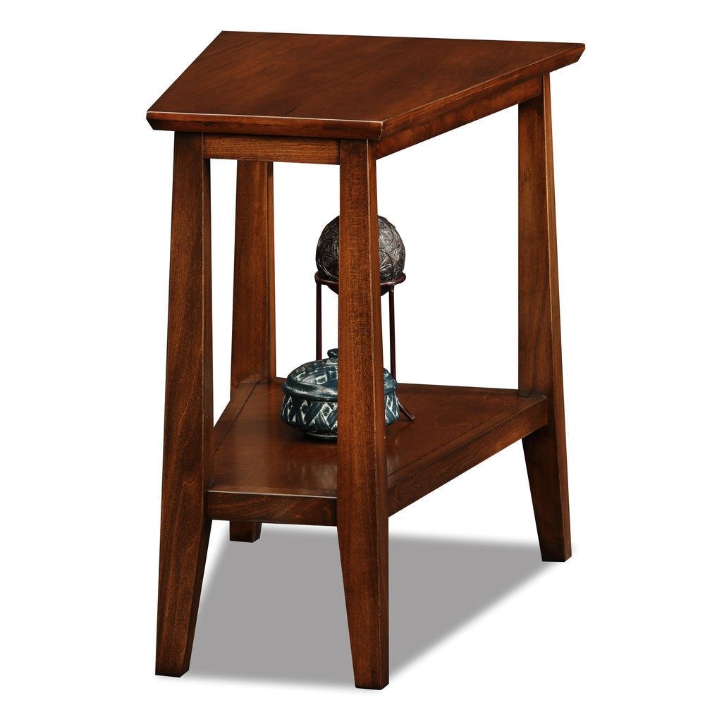 Leick Delton Triangle Solid Wood End Table