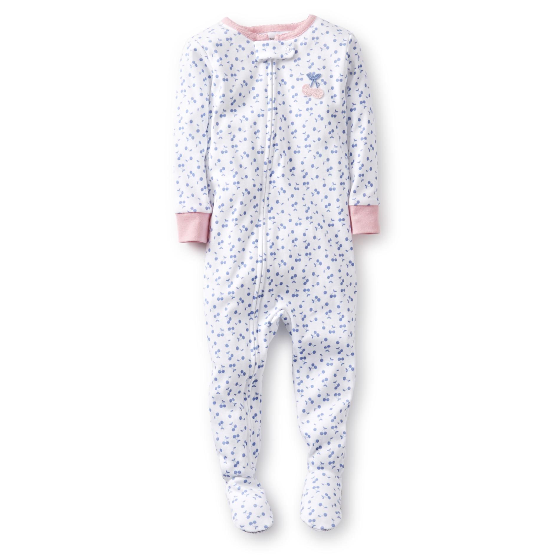 Carter's Infant Girl's Footed Pajama - Cherry