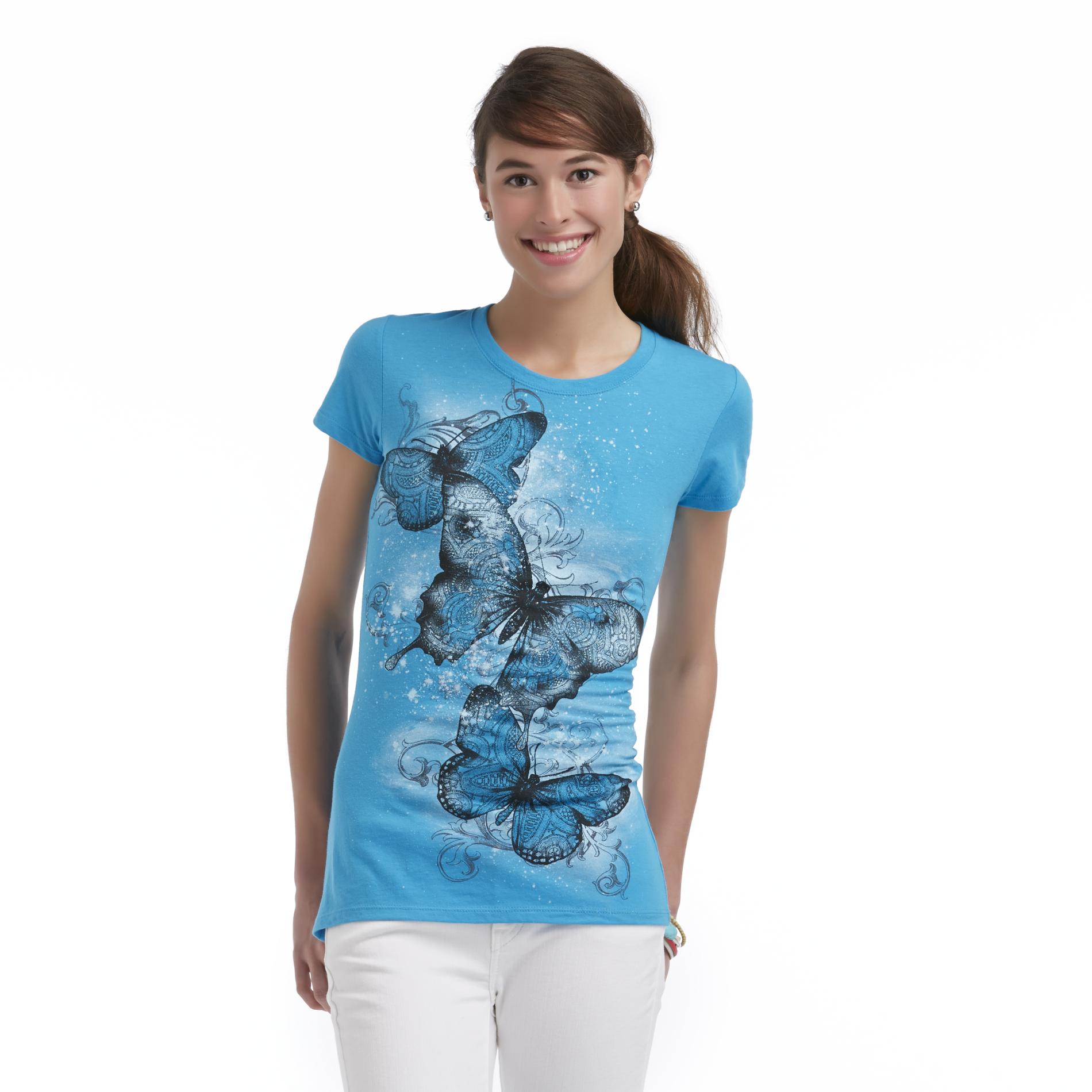Women's Graphic T-Shirt - Butterflies