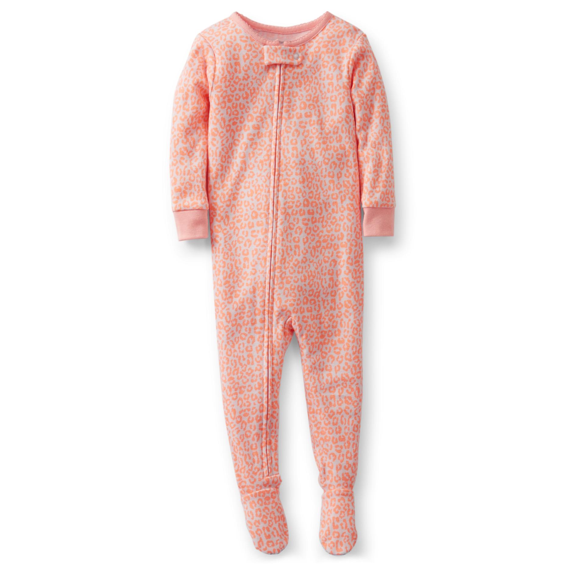 Carter's Infant Girl's Footed Pajama - Cheetah