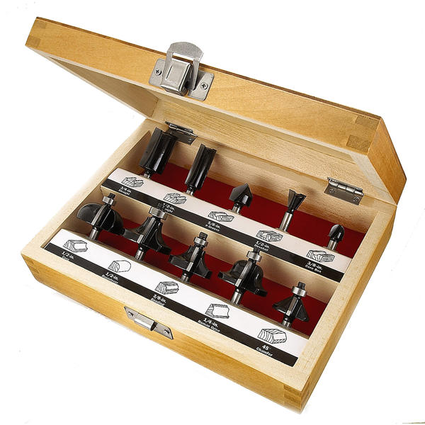 Craftsman Cr 26002 10 Pc Router Bit Set Sears Outlet