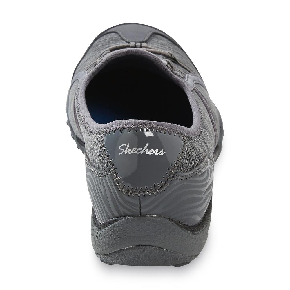 Skechers Women's Relaxed Fit Good Life Gray/Black Slip-On Sneaker