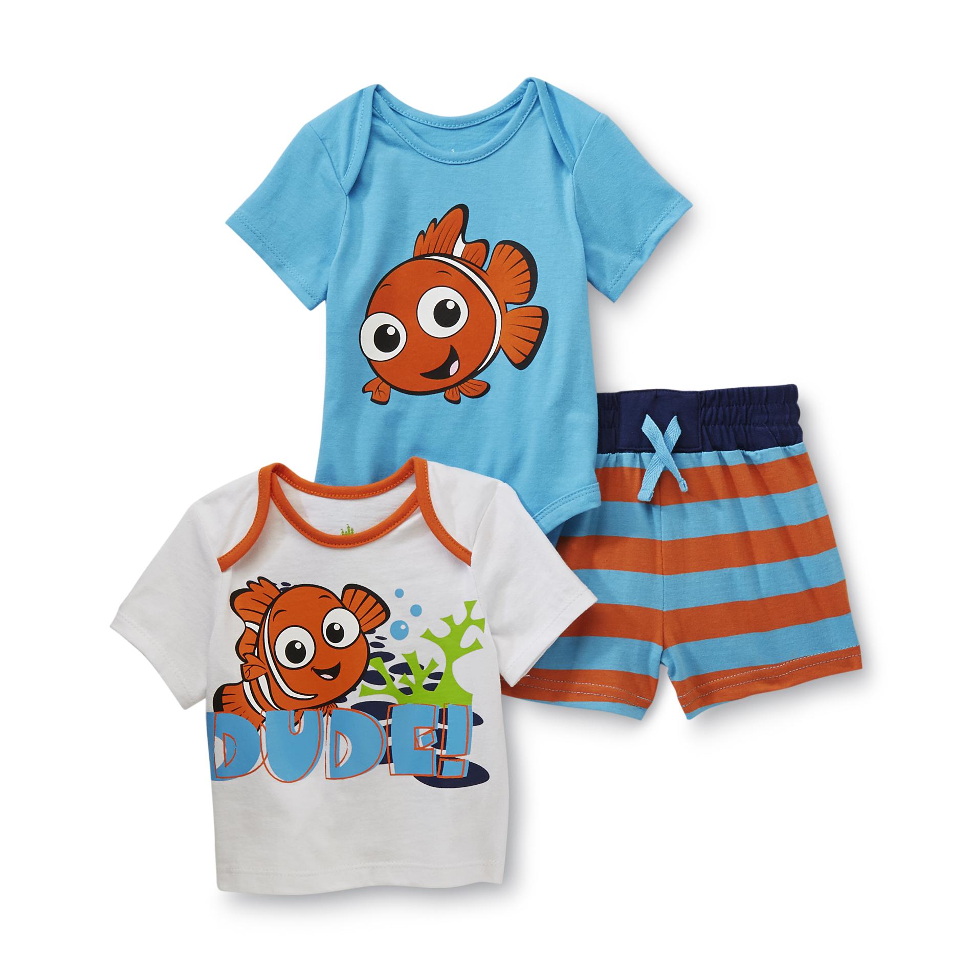 Disney Nemo Newborn & Infant Boy's T-Shirt  Shorts & Bodysuit