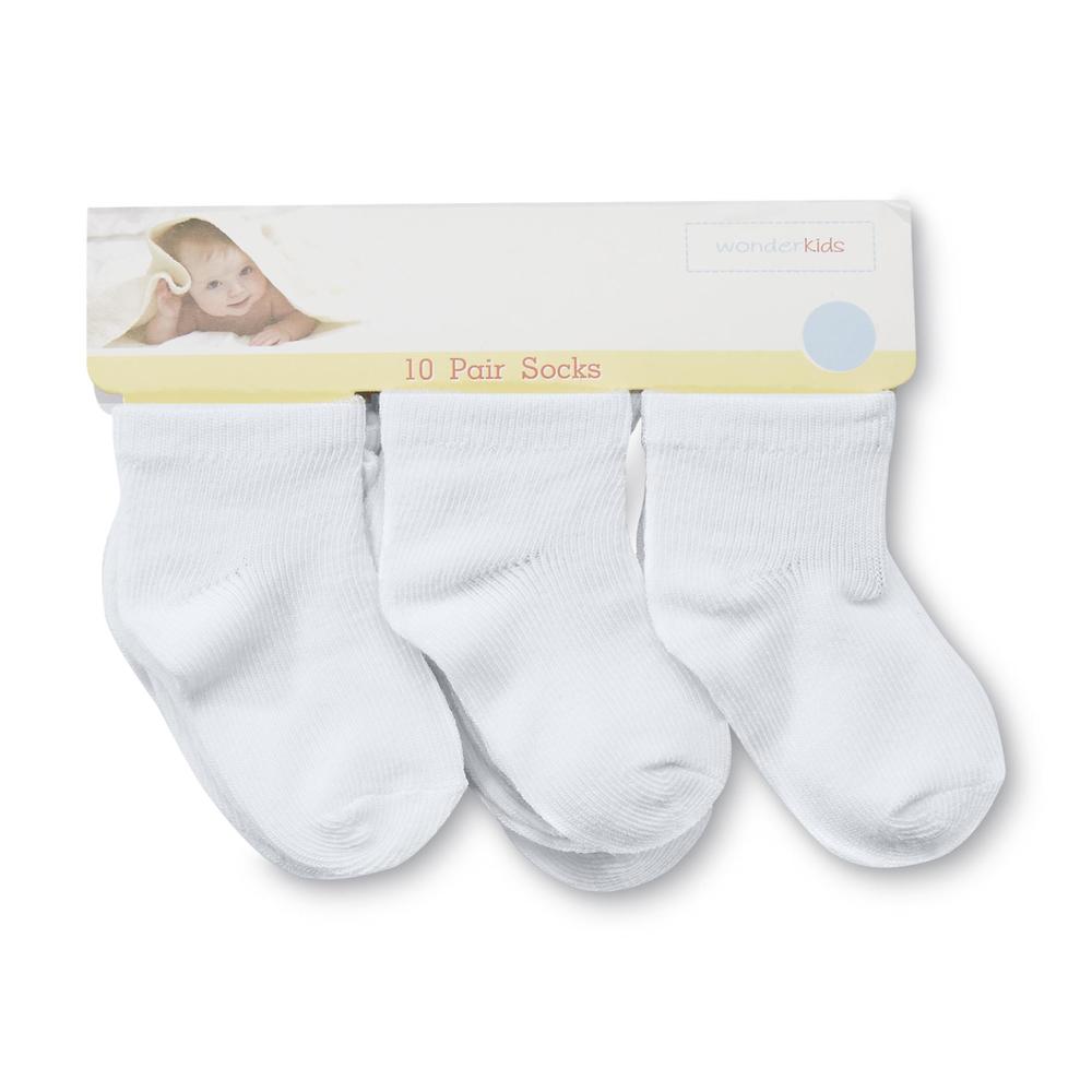 WonderKids Infant & Toddler Girl's 10-Pairs Low Cut Socks