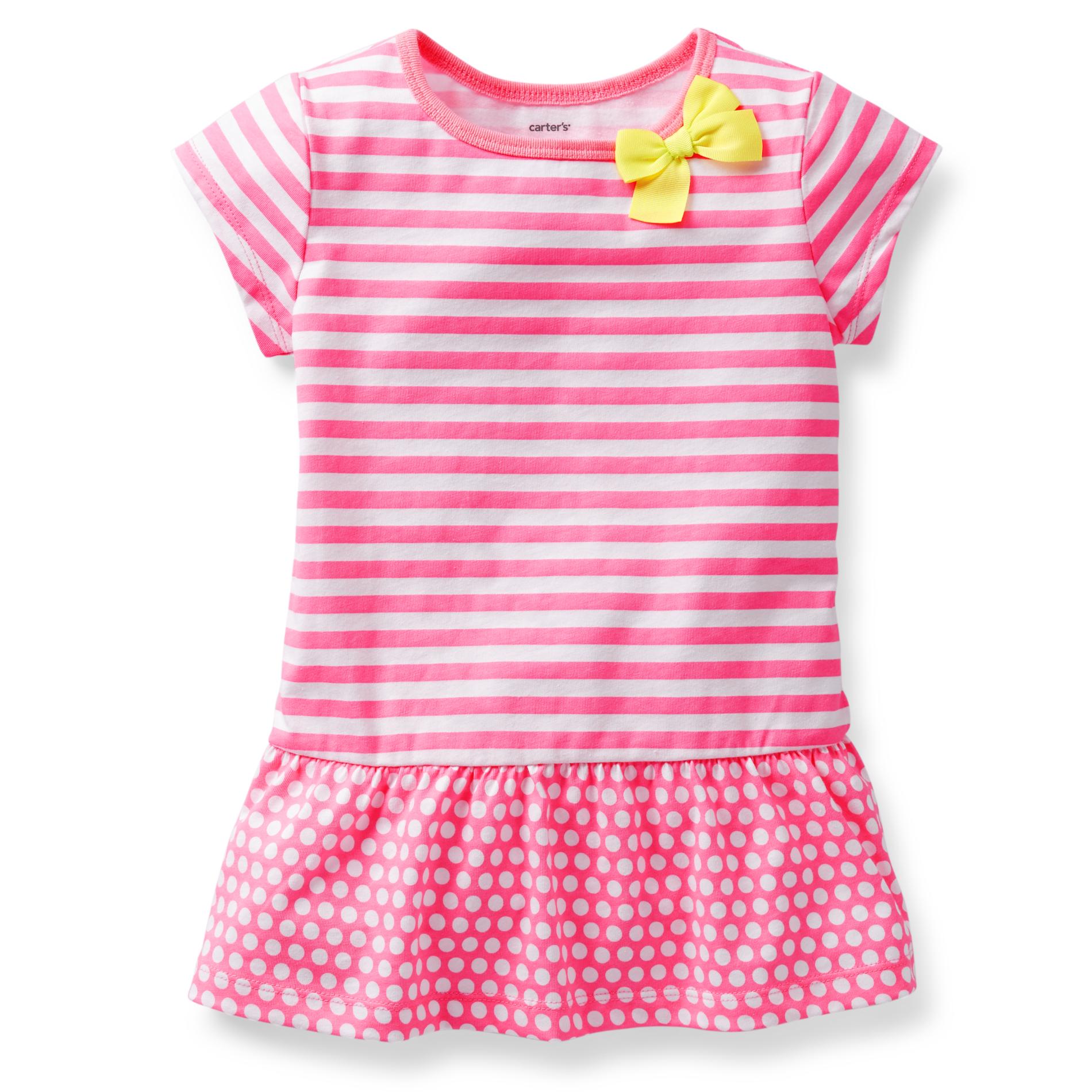 Carter's Girl's Knit Tunic Top - Stripes & Dots