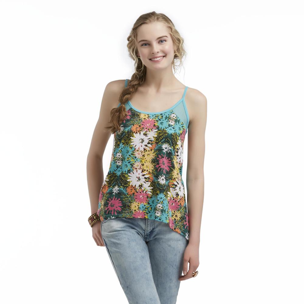 True Freedom Junior's High-Low Top - Floral
