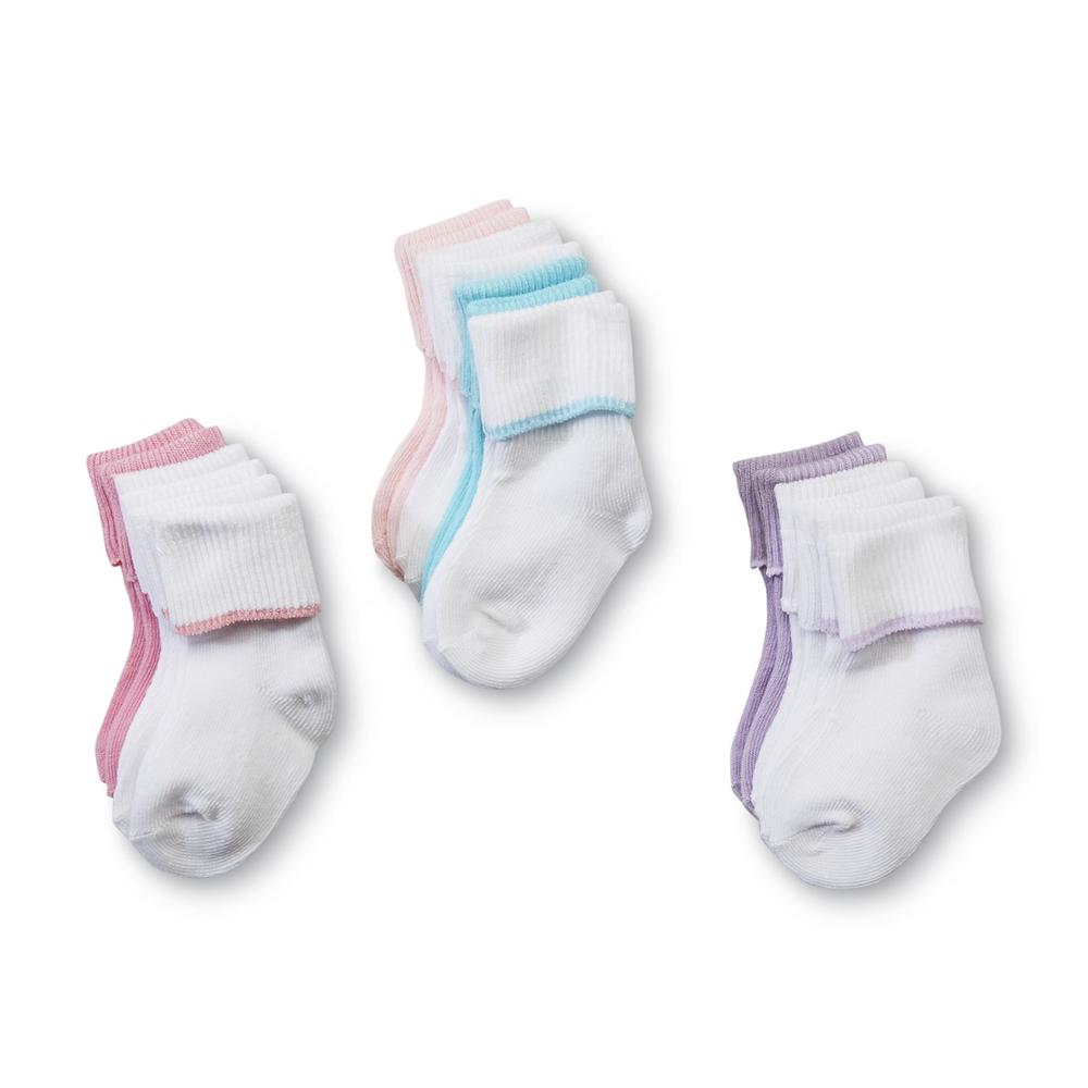 WonderKids Infant & Toddler Girl's 10-Pairs Crew Socks