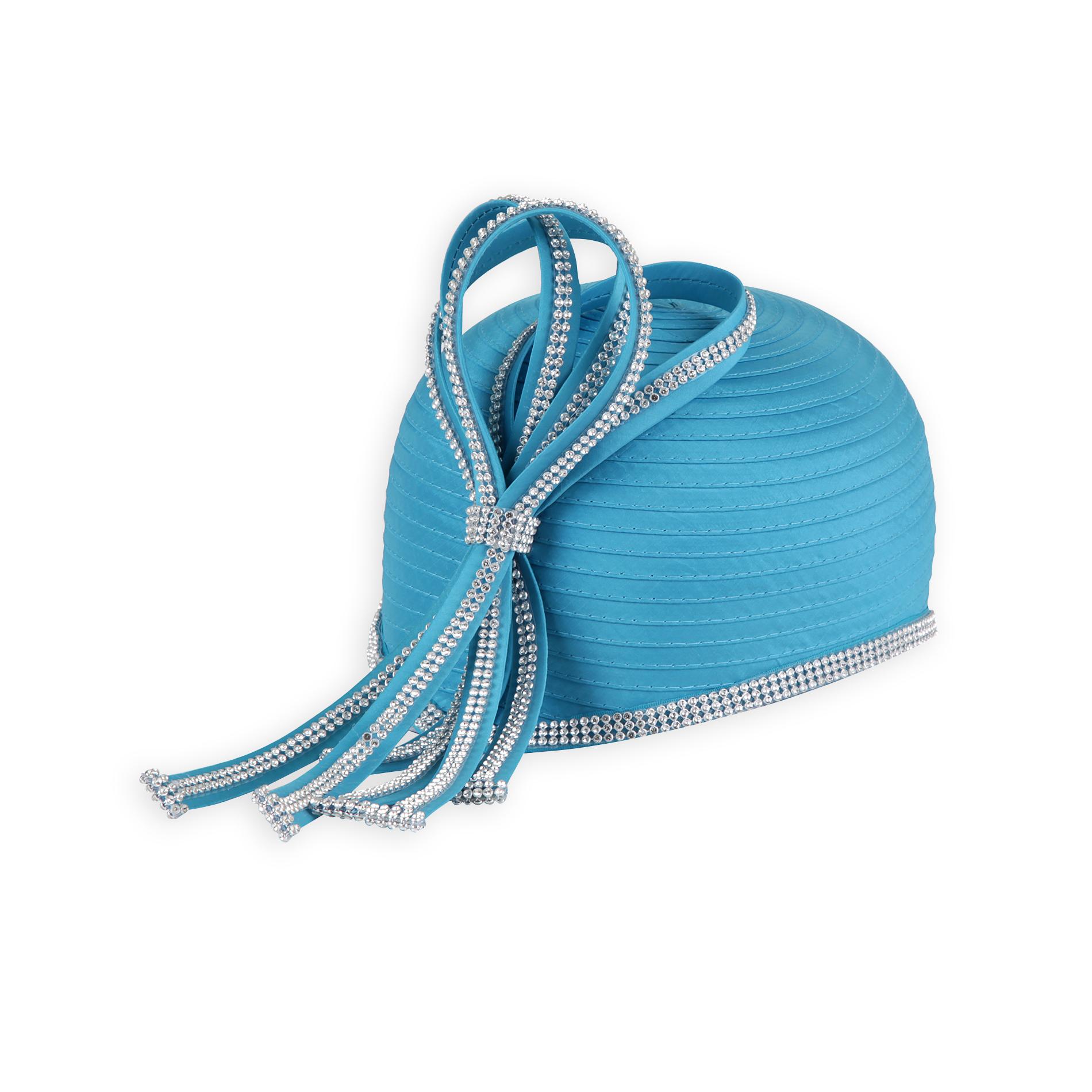Women's Ribbon Cloche Hat - Beaded