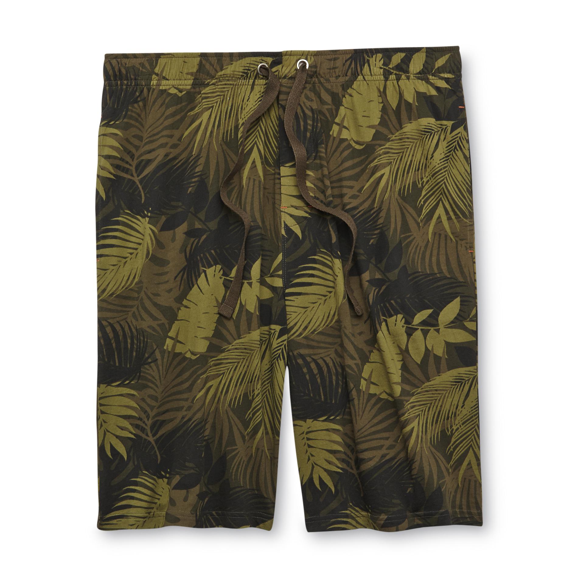 Covington Men's Knit Lounge Shorts - Palm Leaves