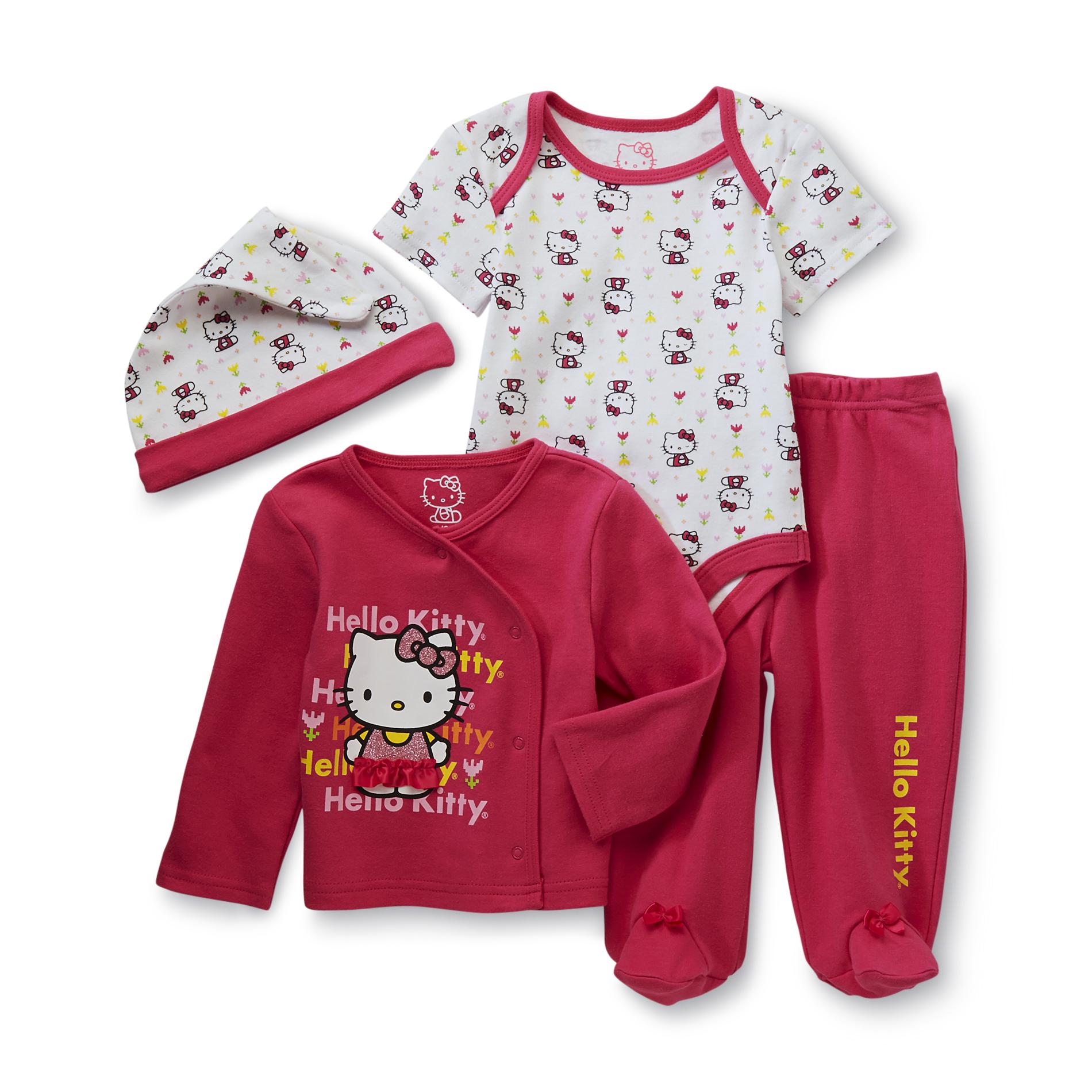 Hello Kitty Newborn & Infant Girl's 4-Piece Layette Set