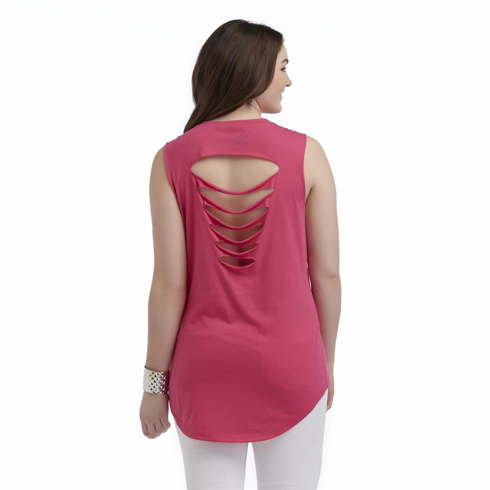 Junior's Plus Shred Back Top - Endless Love