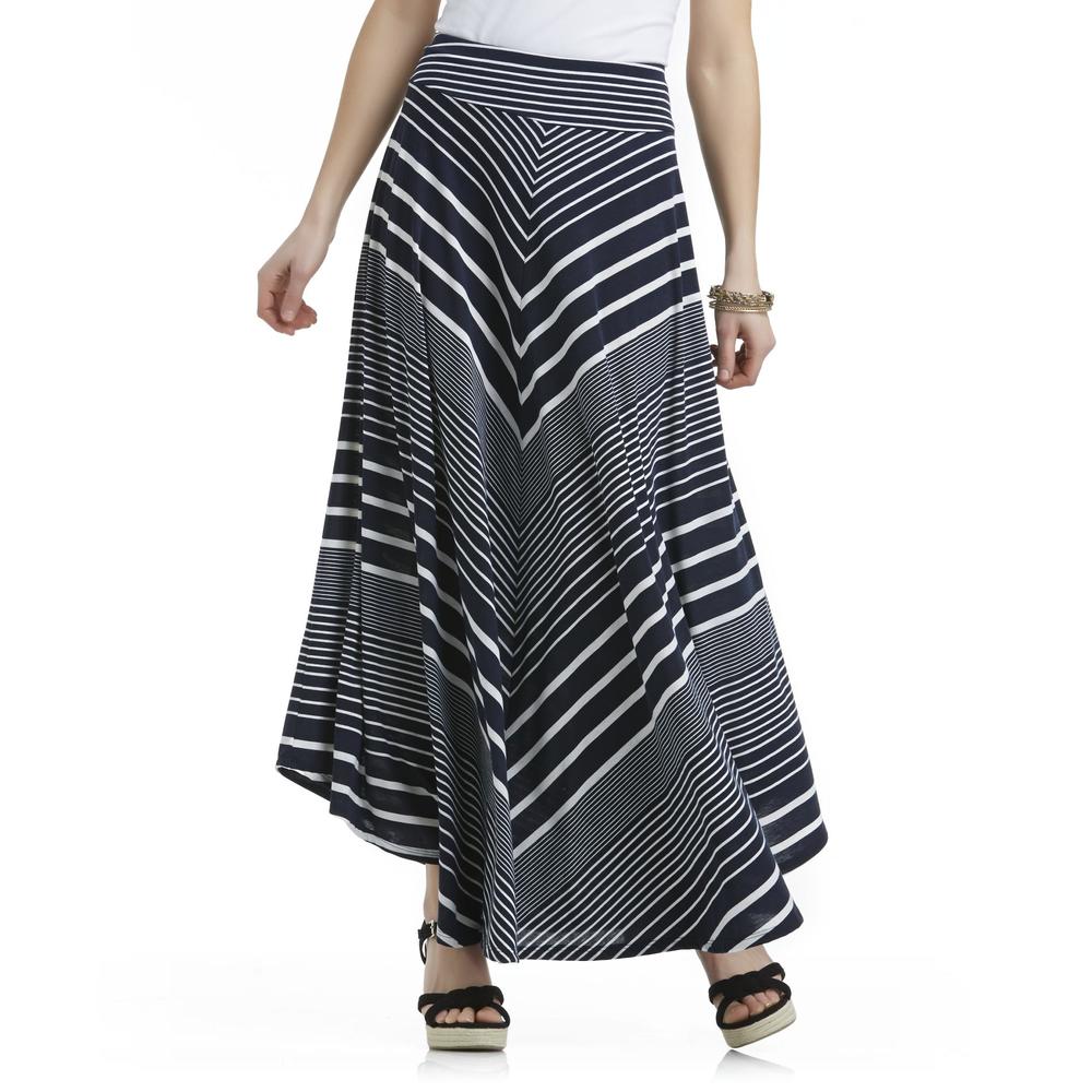 Metaphor Women's Maxi Skirt - Striped
