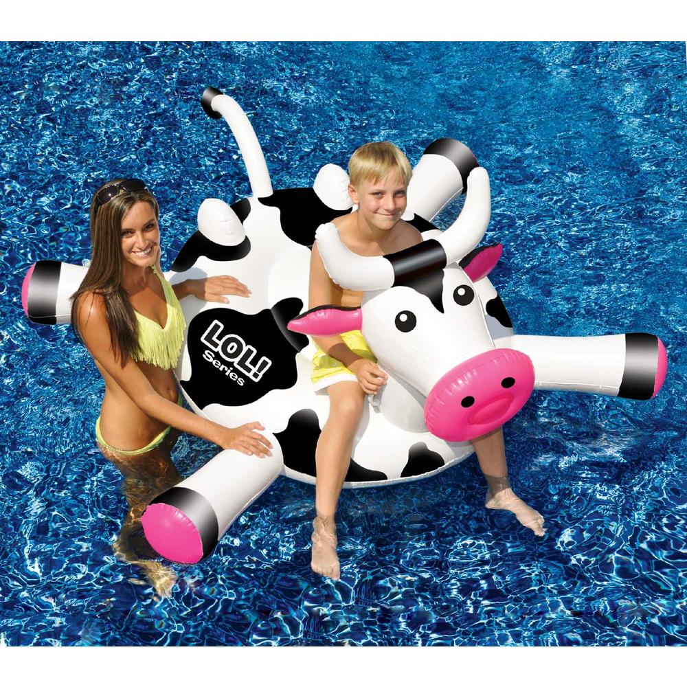 Swimline LOL&#8482; 54-in Cow inflatable Ride-On Pool Toy