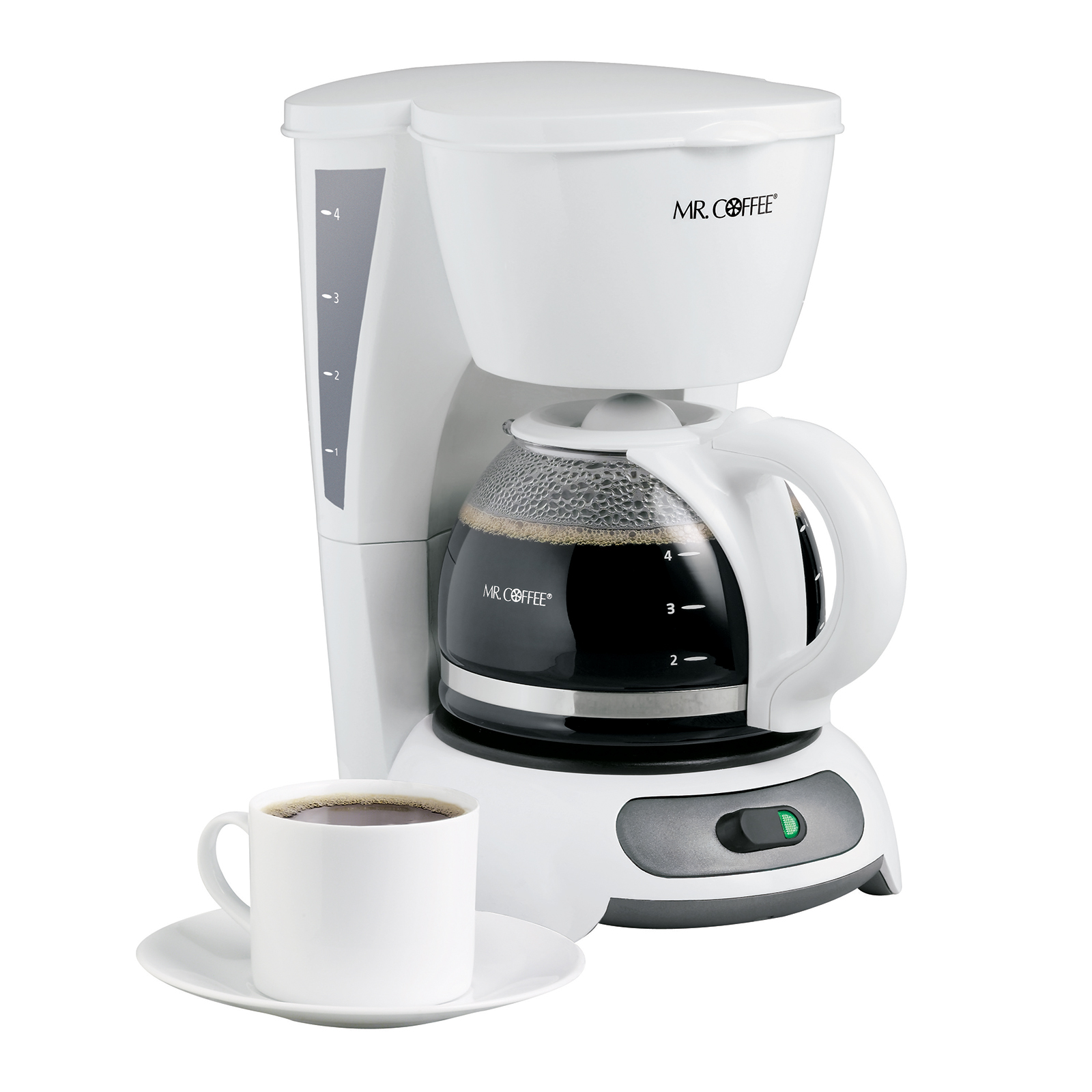 Mr. Coffee TF4GTF 4-Cup Switch Coffee Maker - White