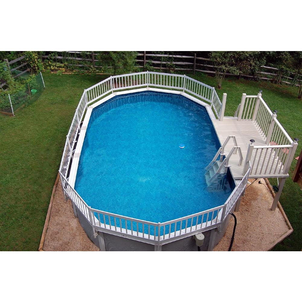 Vinyl works Deluxe 24-in In-Pool Step for Above Ground Pools - Taupe