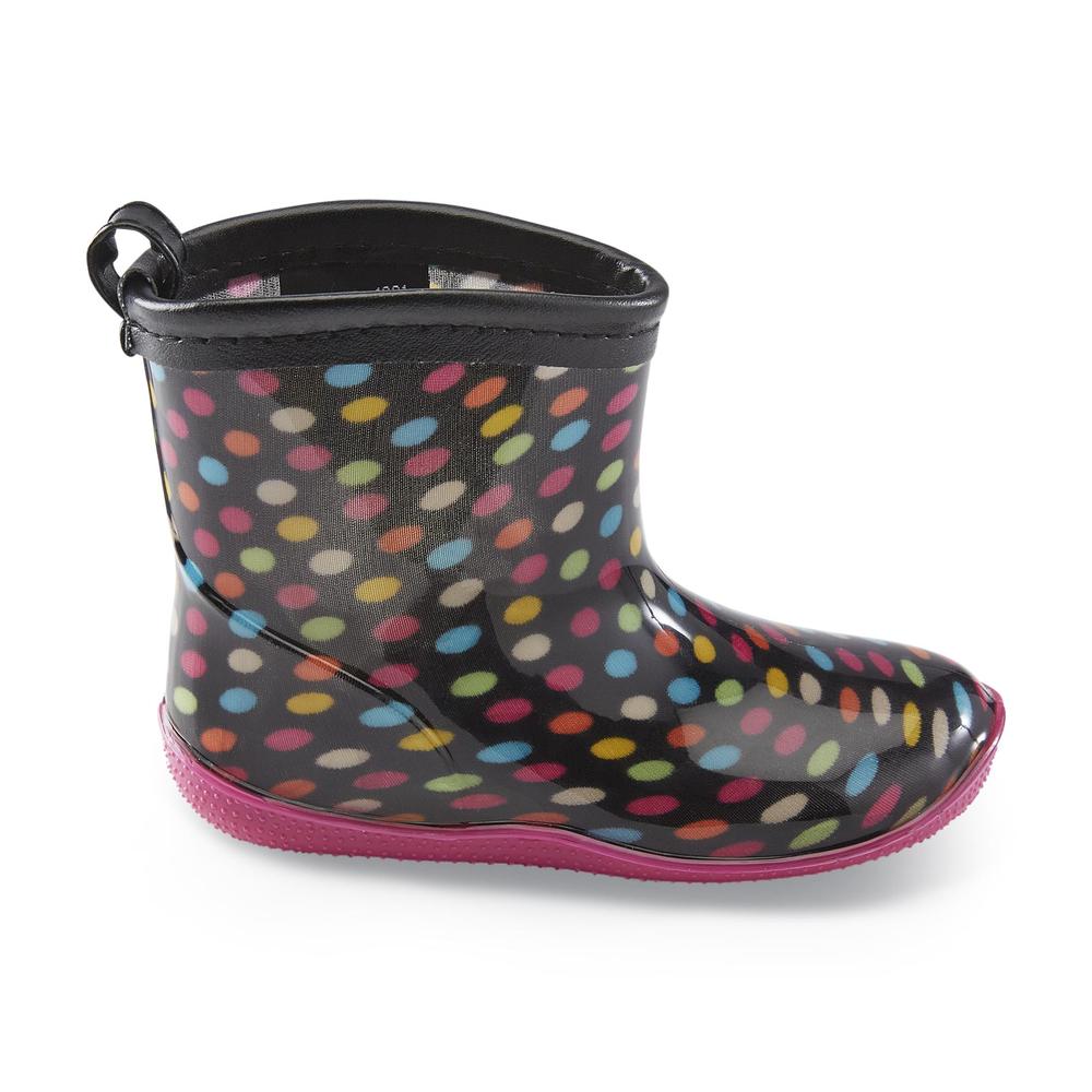 &nbsp; Toddler Girl's Puddle Multicolor Jelly Rain Boot
