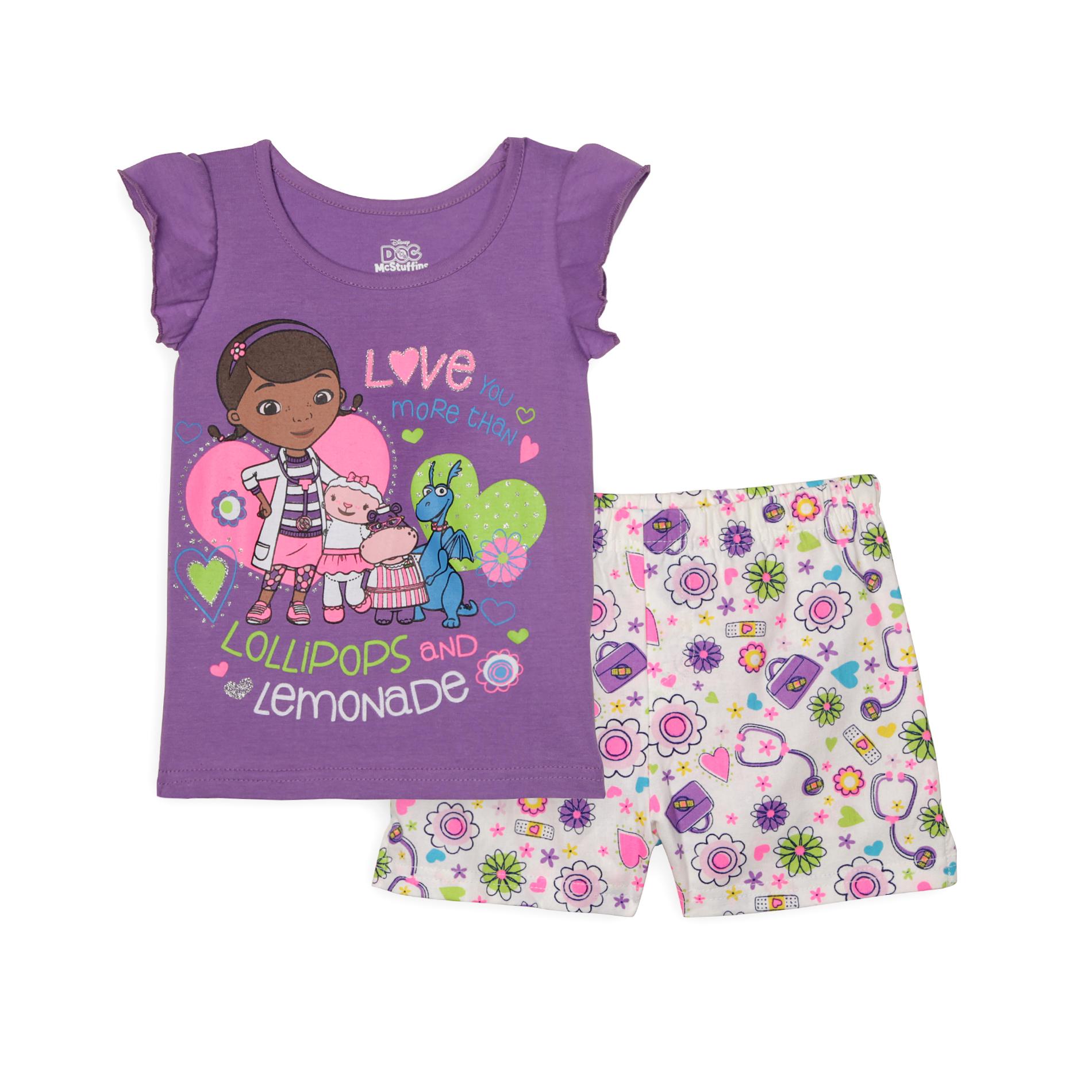 Disney Toddler Girl's Graphic Top & Shorts - Doc McStuffins