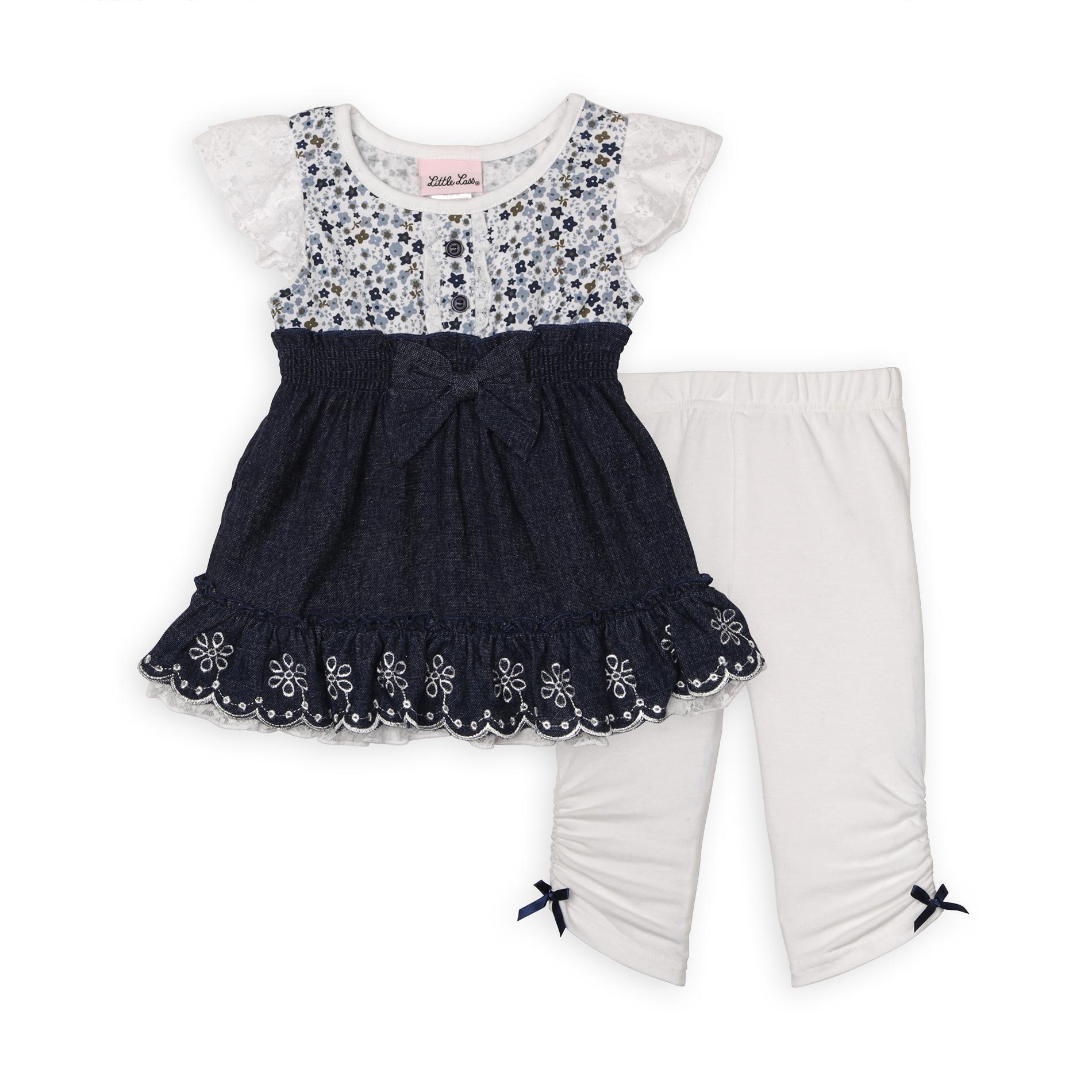 Little Lass Infant & Toddler Girl's Tunic & Leggings - Floral