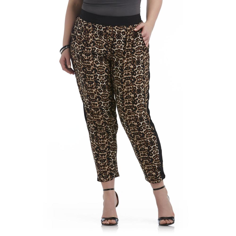 Bongo Junior's Plus Knit Lounge Pants - Leopard Print