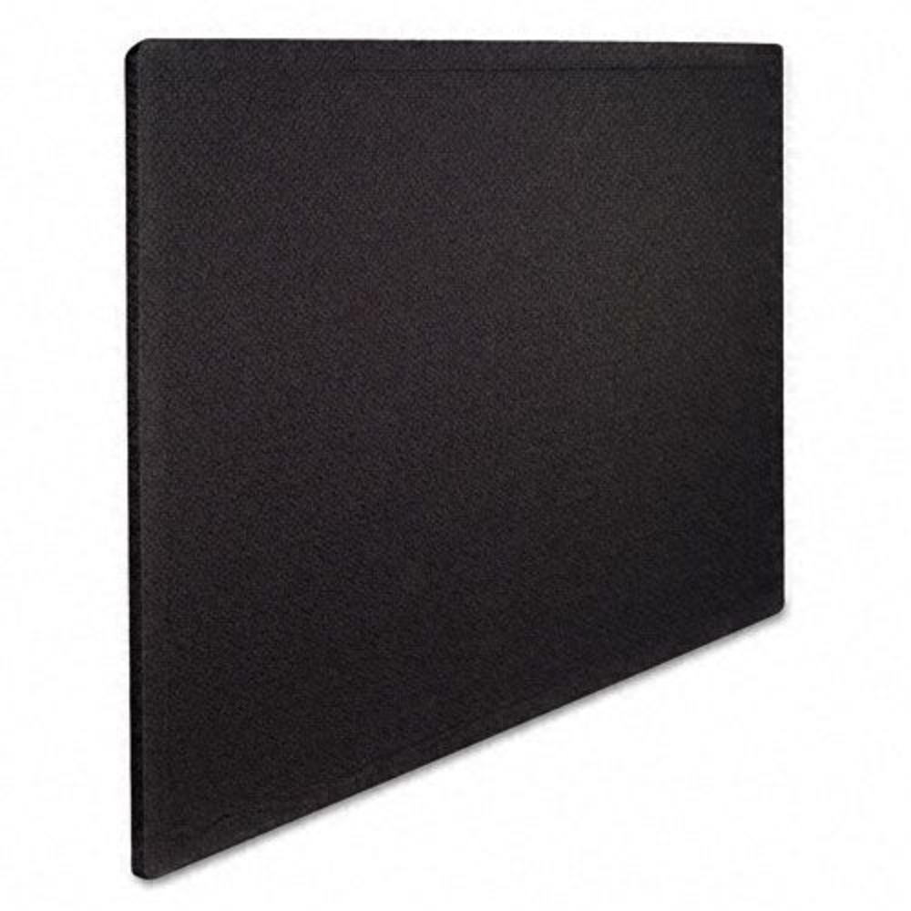 Quartet QRT7684BK Oval Office Fabric Bulletin Board, 48 x 36, Black
