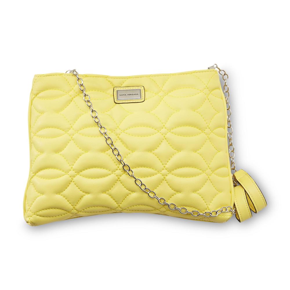 Sofia by Sofia Vergara Women's Faux Leather Clutch - Quilted