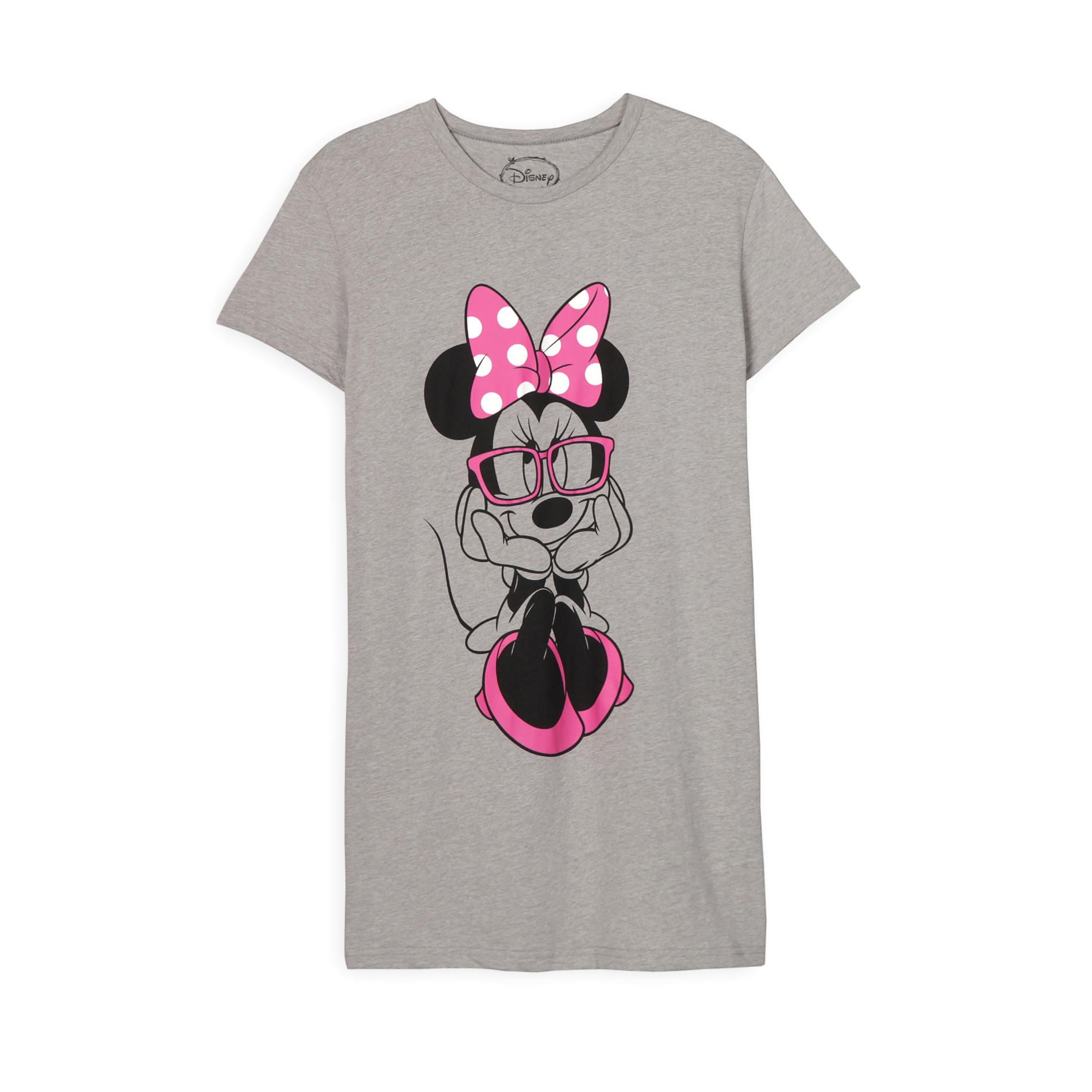 Disney Minnie Mouse Women's Nightgown - Glasses