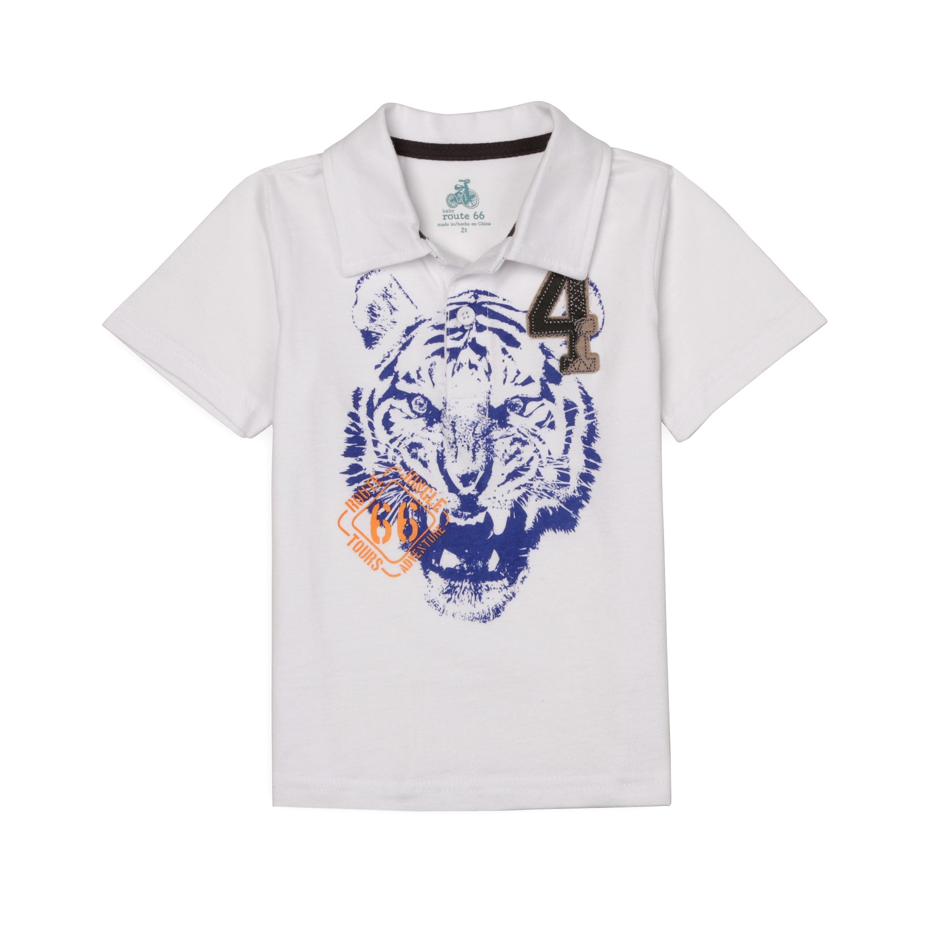 Toddler Boy's Graphic Polo Shirt - Tiger