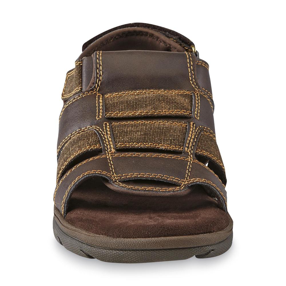 Skechers Men's Relaxed Fit: Supreme-Equipt Brown Sandal