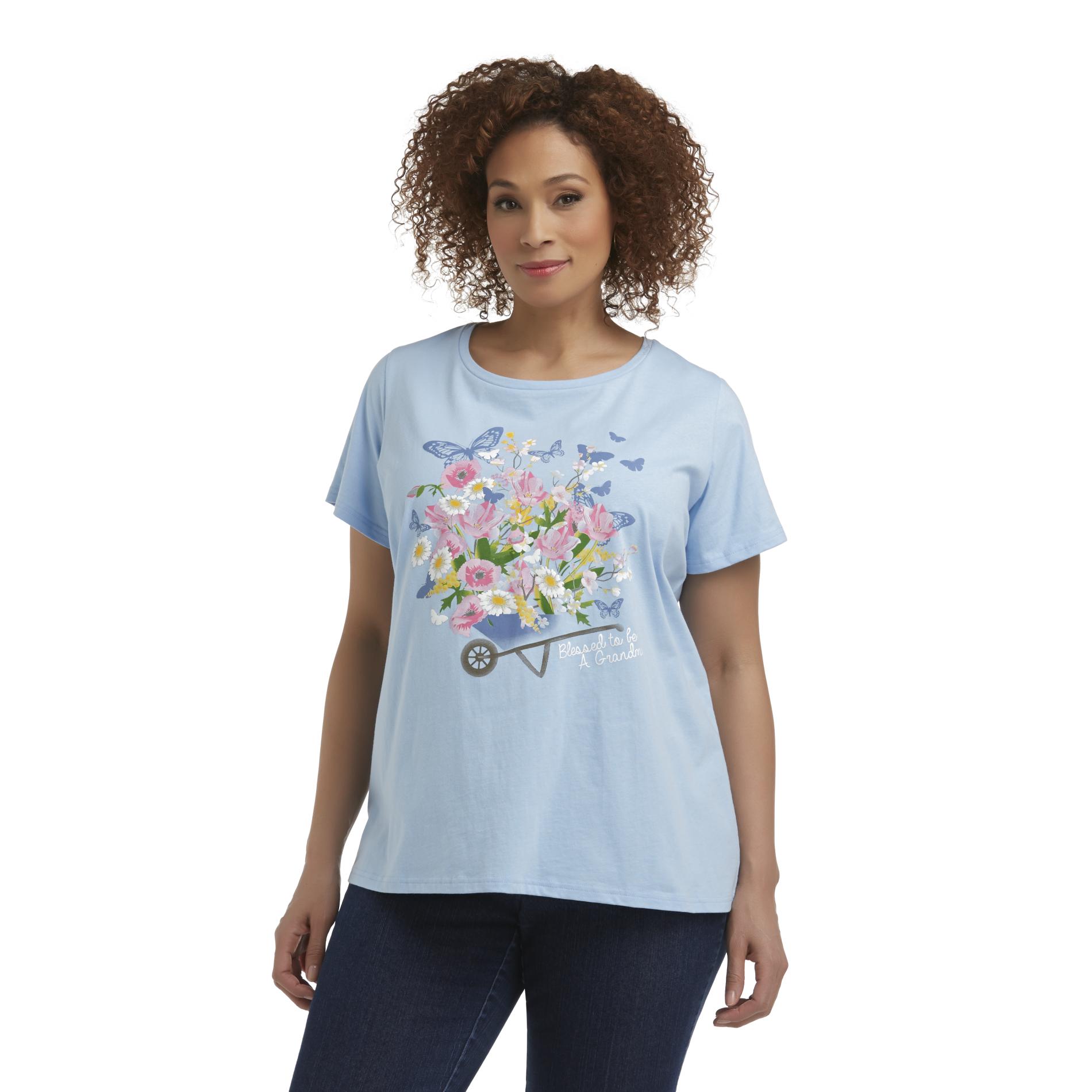 Holiday Editions Women's Plus Graphic T-Shirt - Grandma
