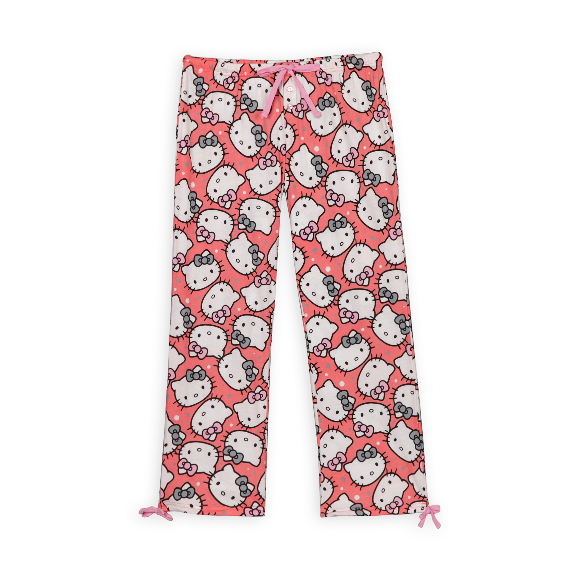 Hello Kitty Women's Printed Pajama Pants - Polka Dots