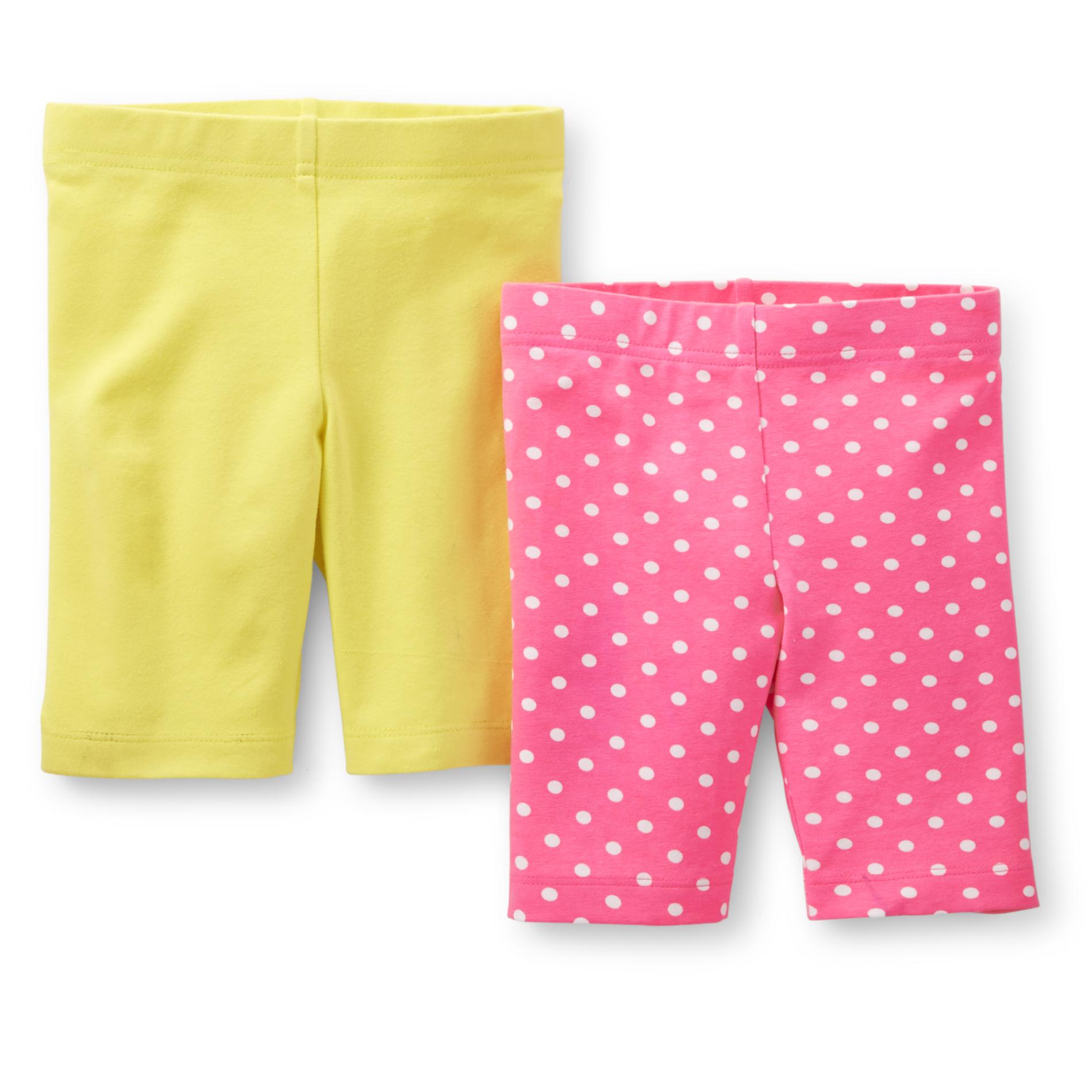 Carter's Toddler Girl's 2-Pairs Knit Leggings - Polka Dots