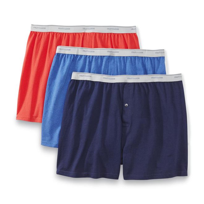 Fruit of the Loom Men's Big & Tall 3Pack Knit Boxers