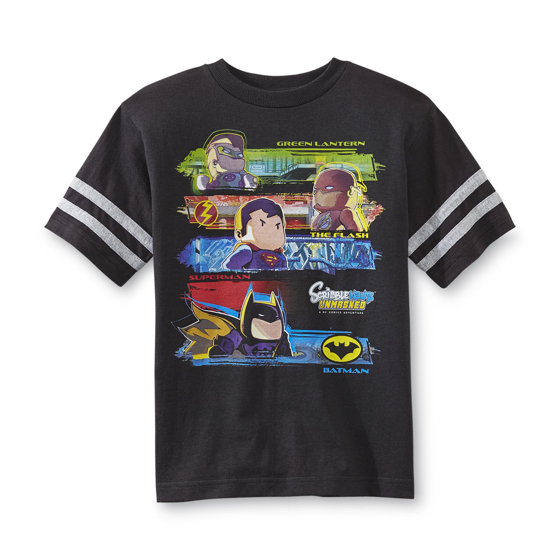 DC Comics Boy's Graphic T-Shirt - Scribblenauts Unmasked