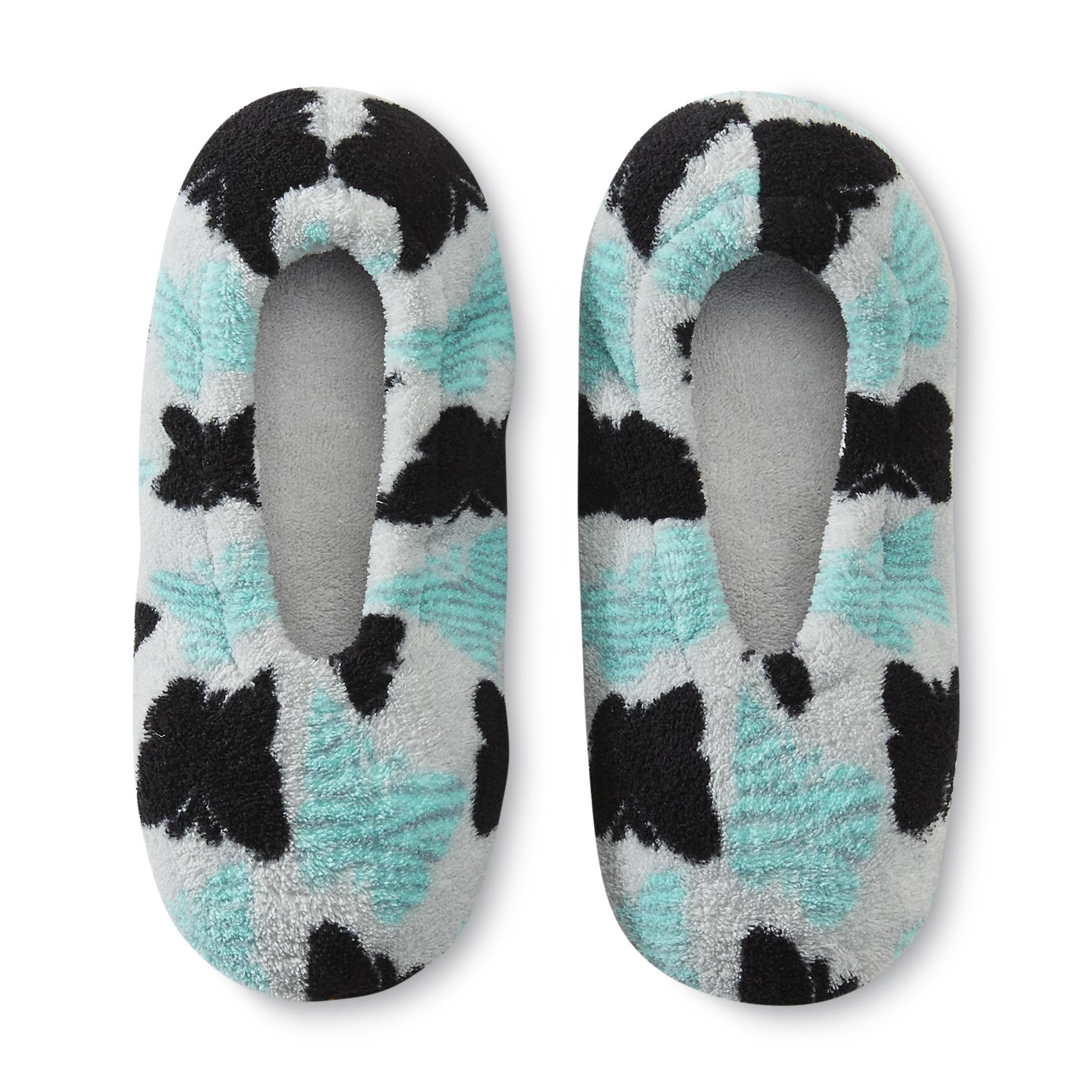 Joe Boxer Women's Fleece Slipper Socks - Butterflies