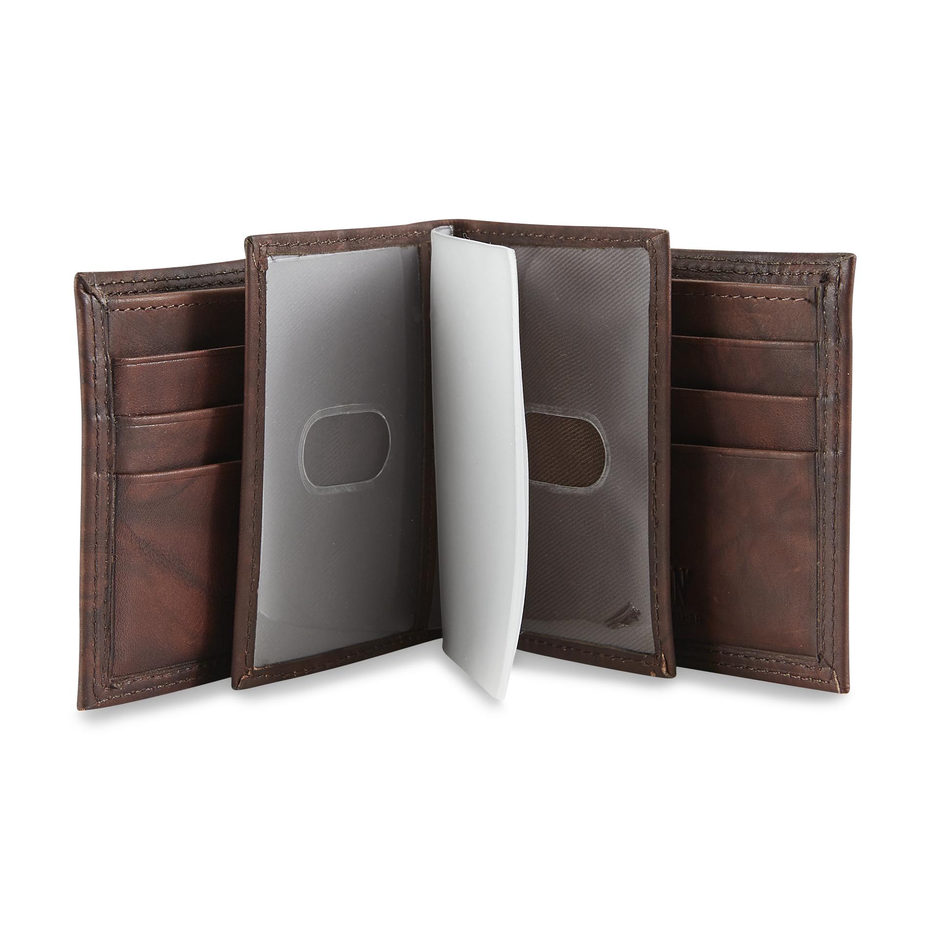 Buxton Men's Leather Billfold Wallet & Valet