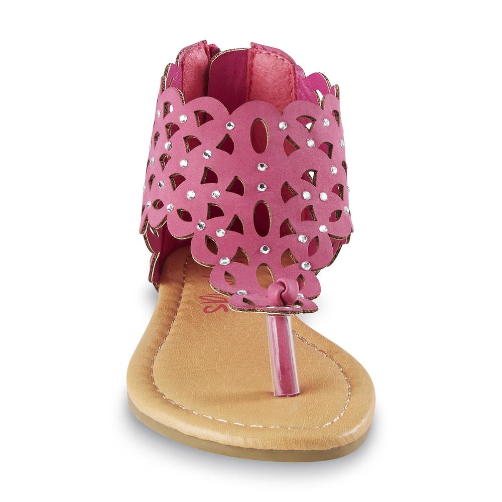 Yoki Toddler Girl's Karylle Pink Gladiator Sandal